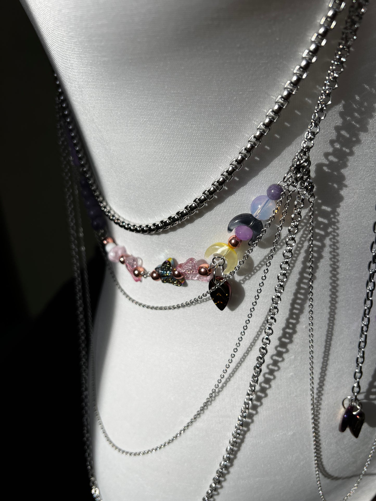 Elixir Body Armor - Chain & Beaded Harness + Stack Chokers