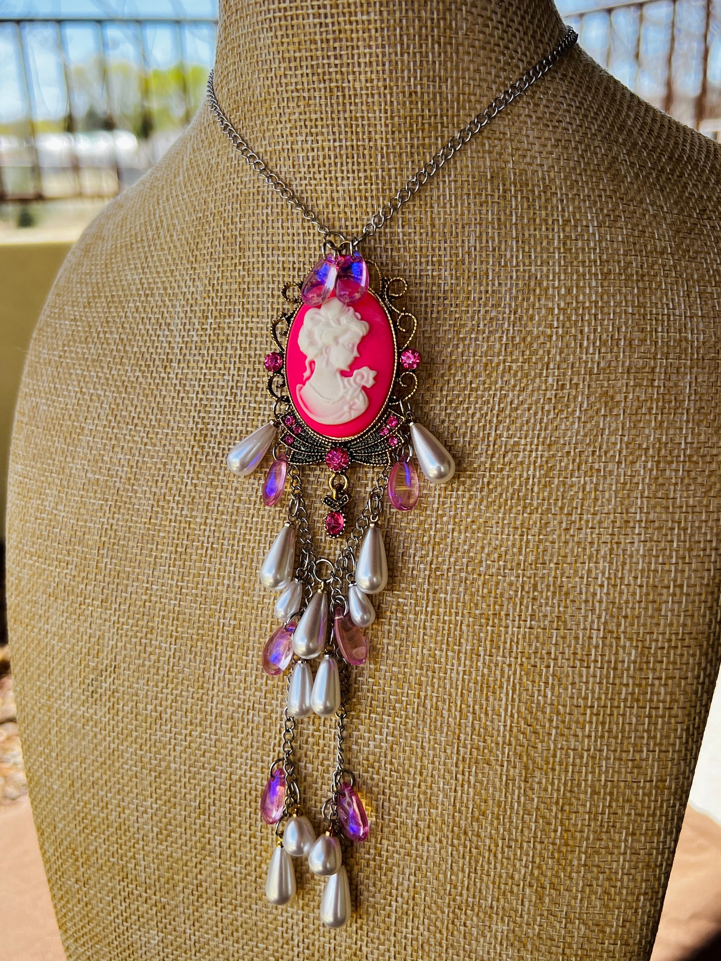 Pink Lady - Timewarp Waterfall Choker