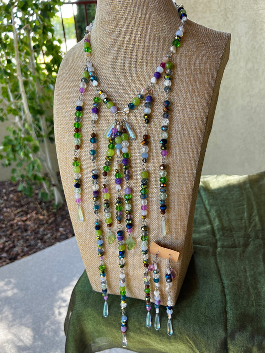 Rare Bloom - Cosmic Drip Chain + Earrings