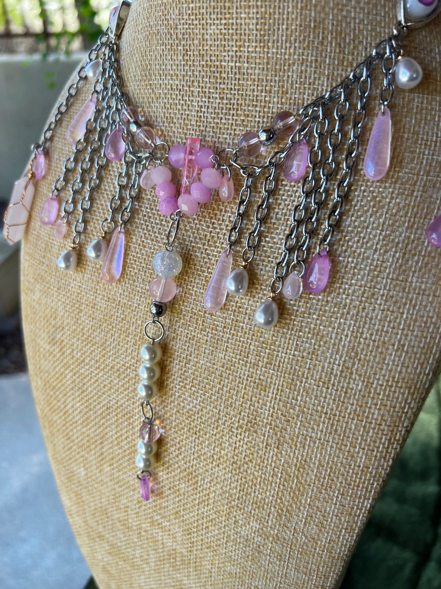 Felt Tip Heart - Face Chain or Wrap Necklace