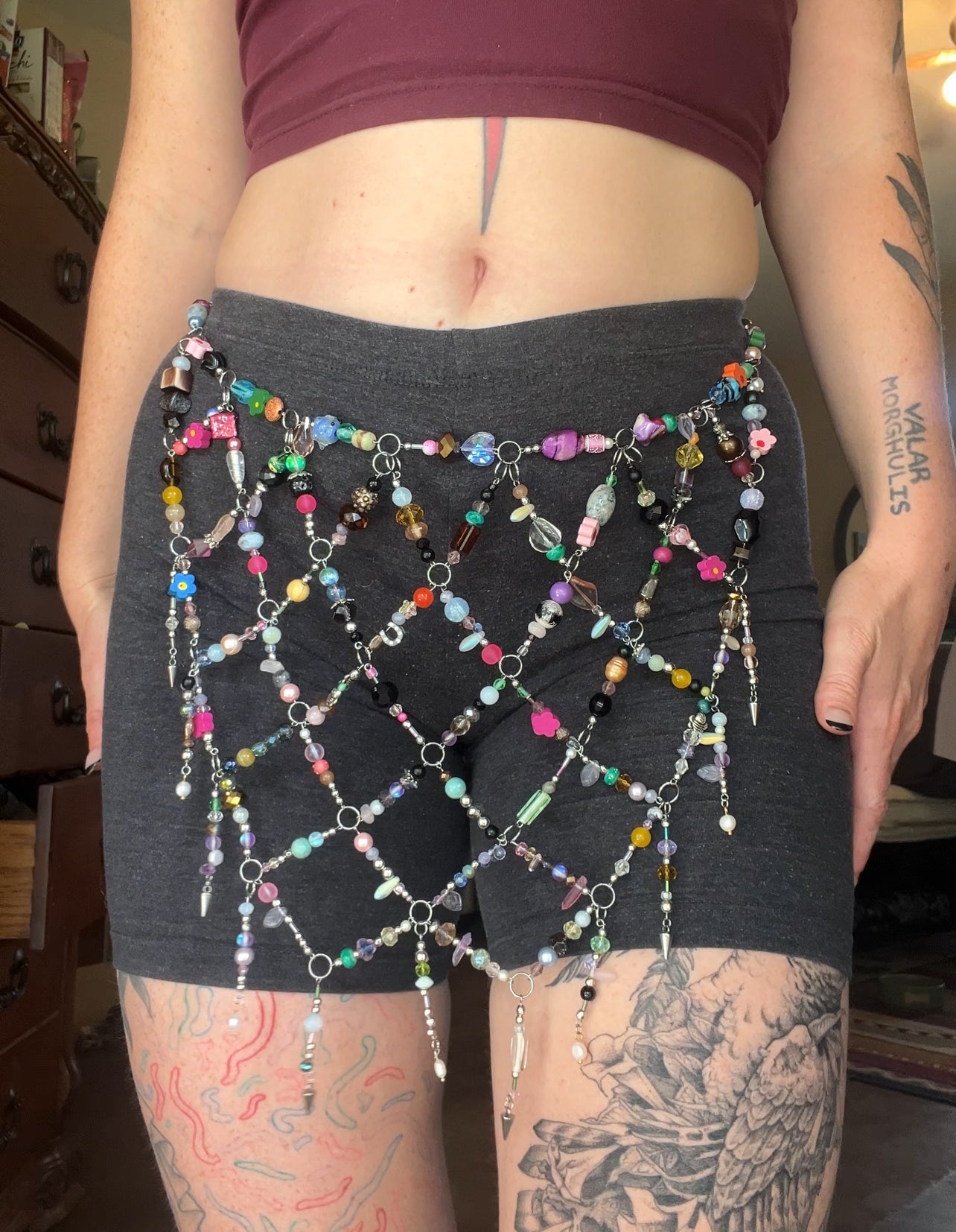 Cupid’s Cloth Body Armor - 5-Way Wear: loincloth, hip cover, glute cover, top, headdress