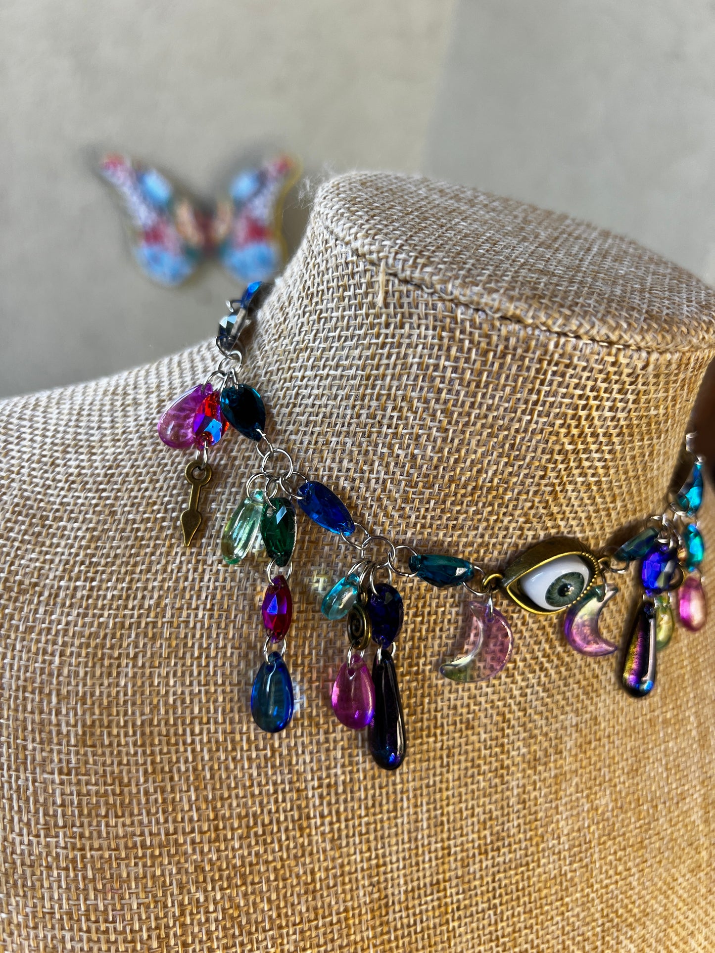 Parallel Universe - Glass Crystal Choker