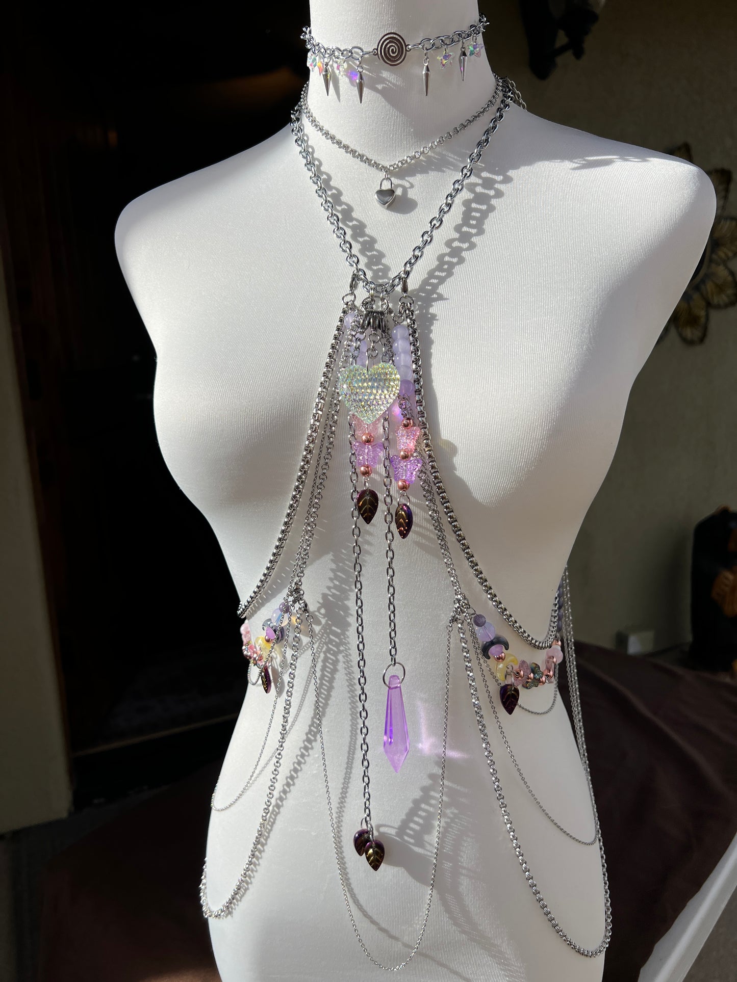 Elixir Body Armor - Chain & Beaded Harness + Stack Chokers