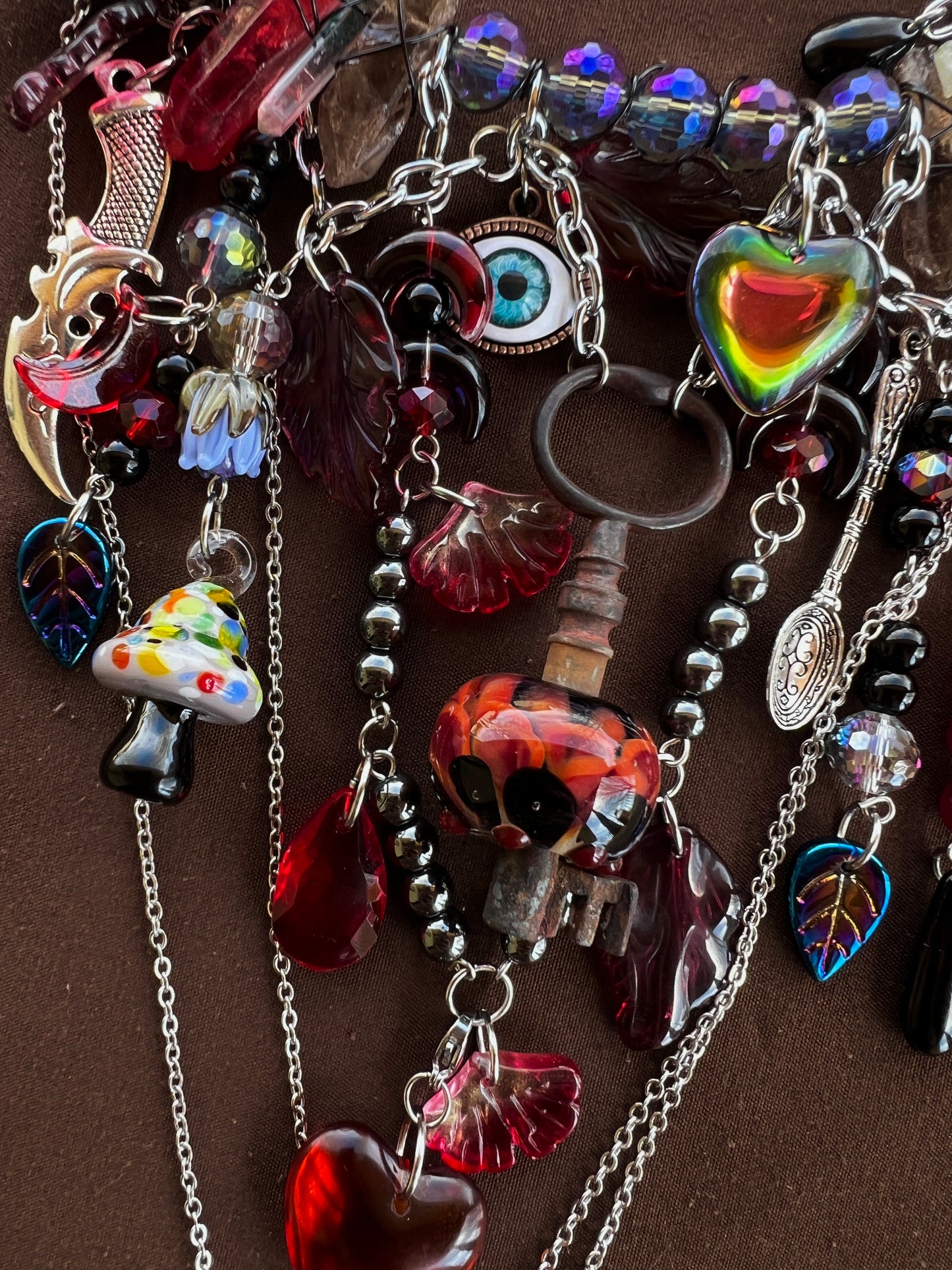 Solar Flare - Glass Spirit Armor w/ removable dainty chains