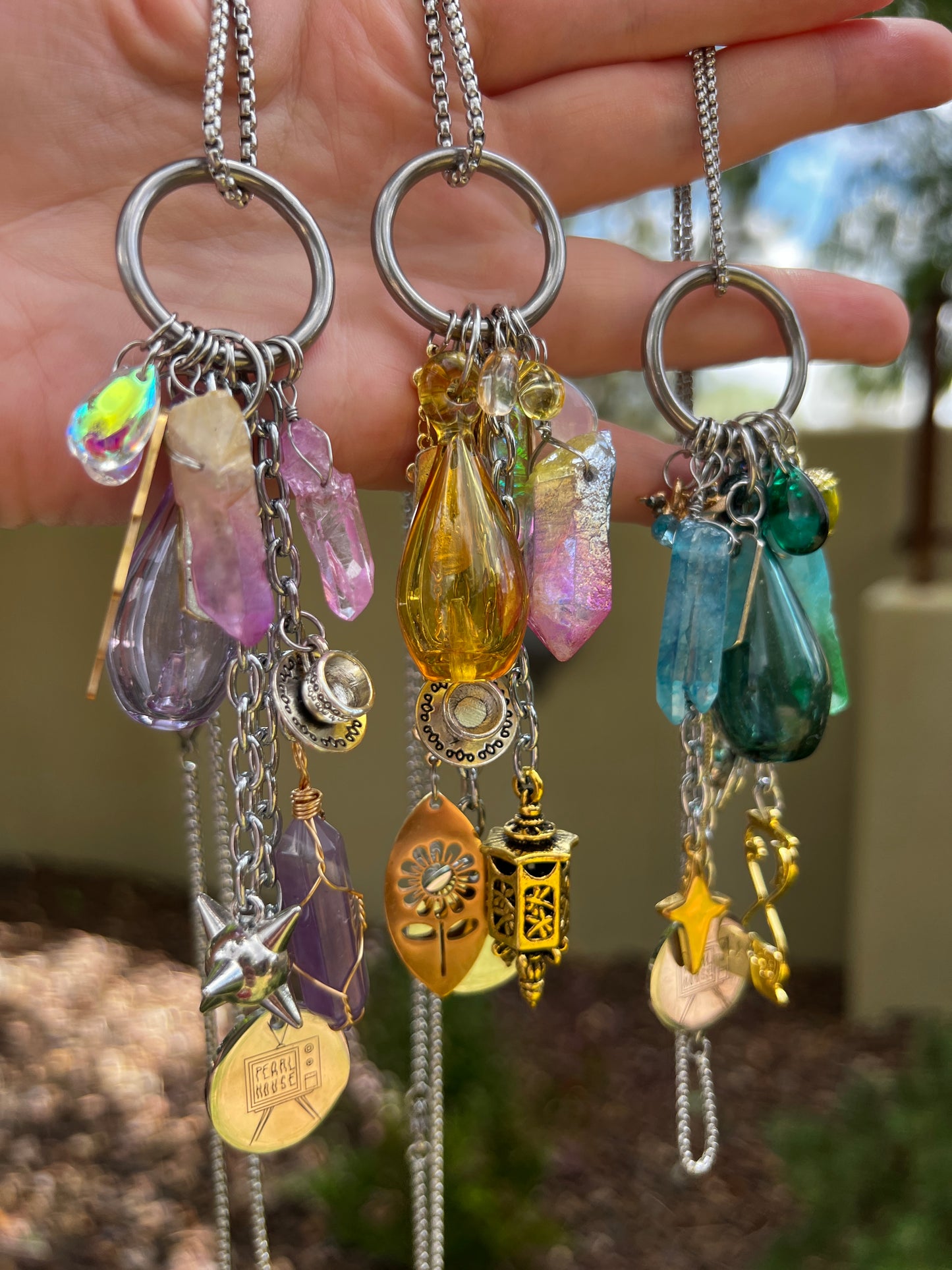Drink Me Potion Bottle > three colors < - Trinket Chain