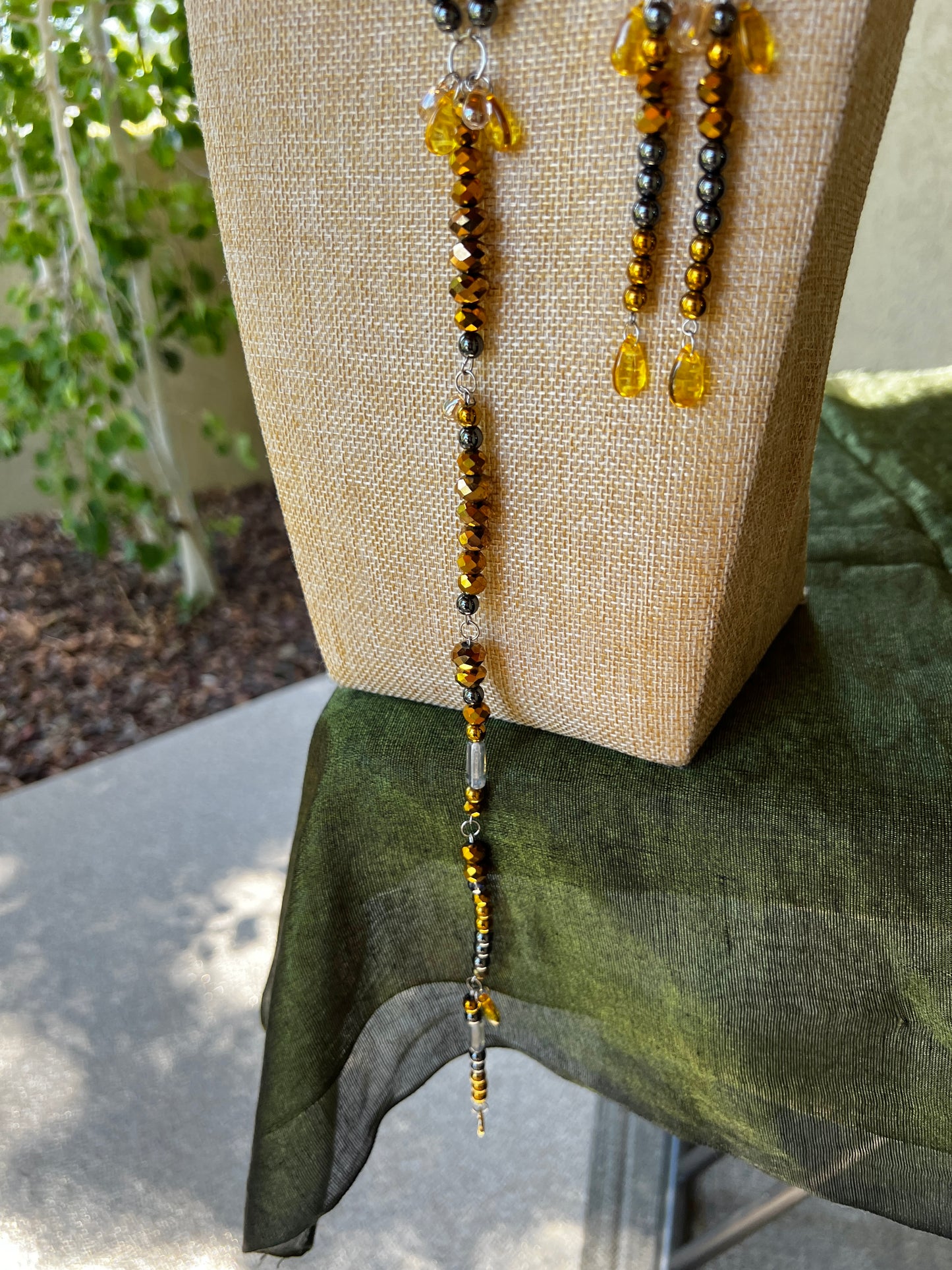 Golden Goddess - Cosmic Drip Chain + Earrings