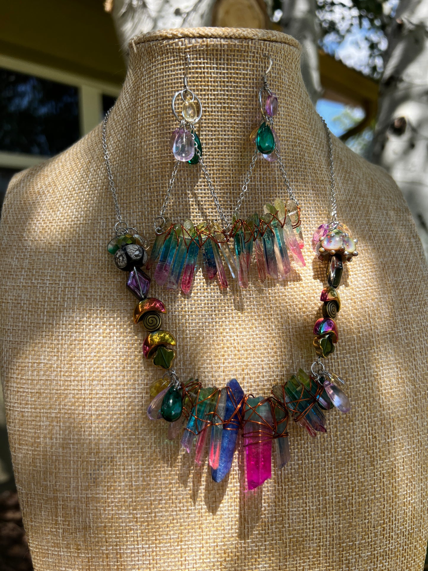 Cheshire - Fantasy Chain + Earrings