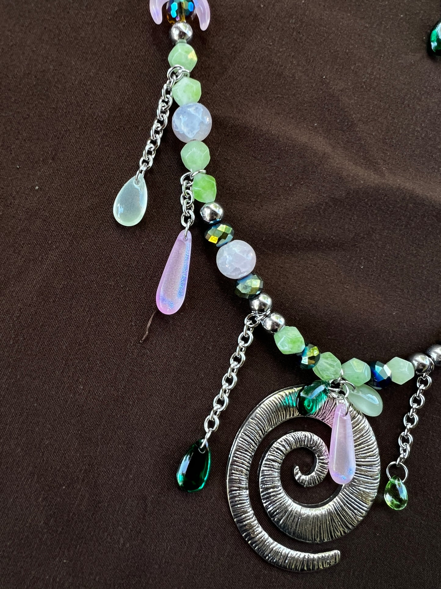 New Moon - Glass Stack Necklace