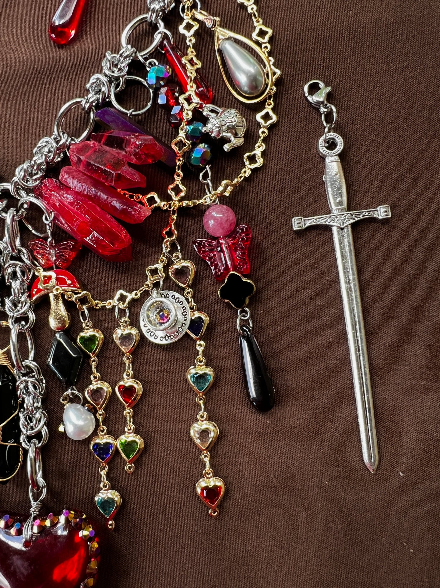 Anyone Can Betray Anyone 3 Piece Set - Fantasy Chain + Wristlet + Earrings