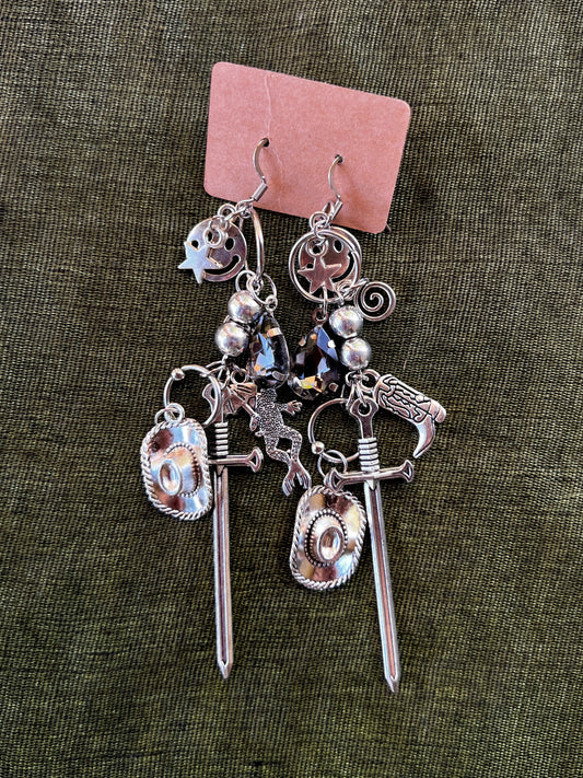 Me Me Me Me Me More Cowboy Than You - Medium Trinket Dangles