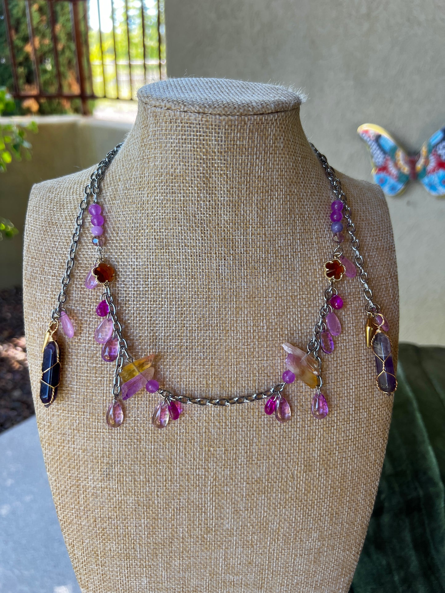Sunrise - Face Chain or Wrap Necklace