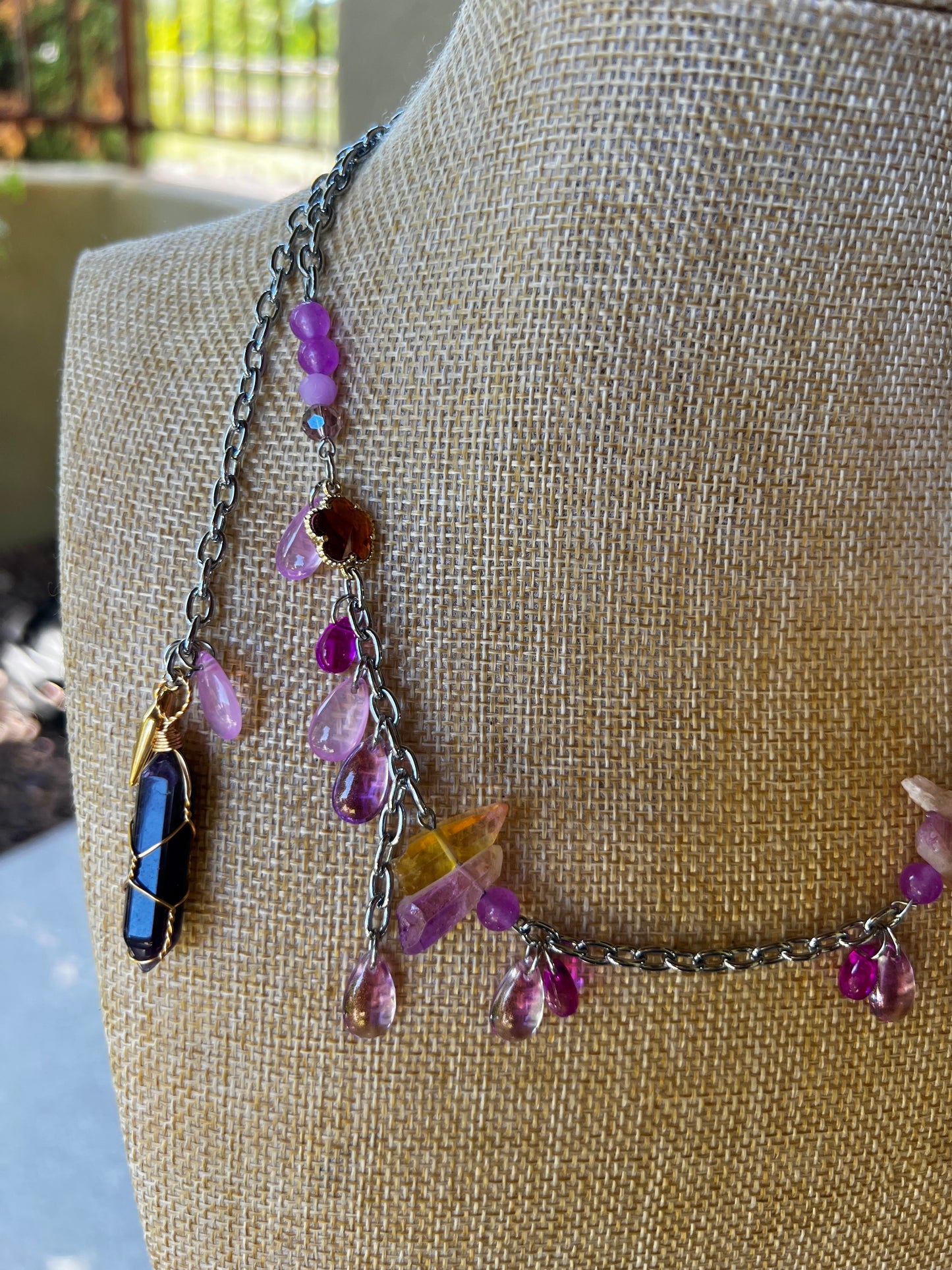 Sunrise - Face Chain or Wrap Necklace