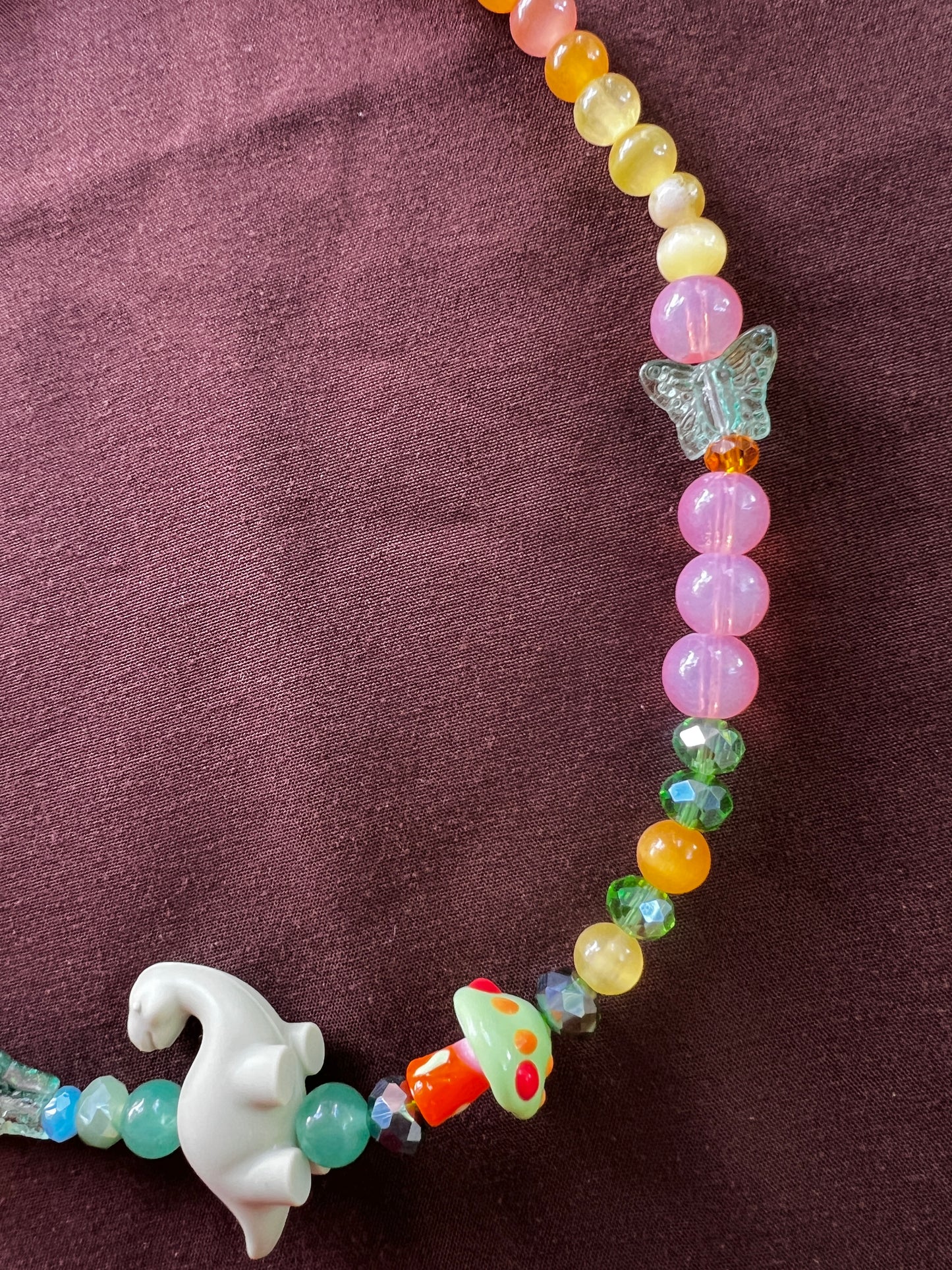 He Ate the Mushroom - Stretch Necklace