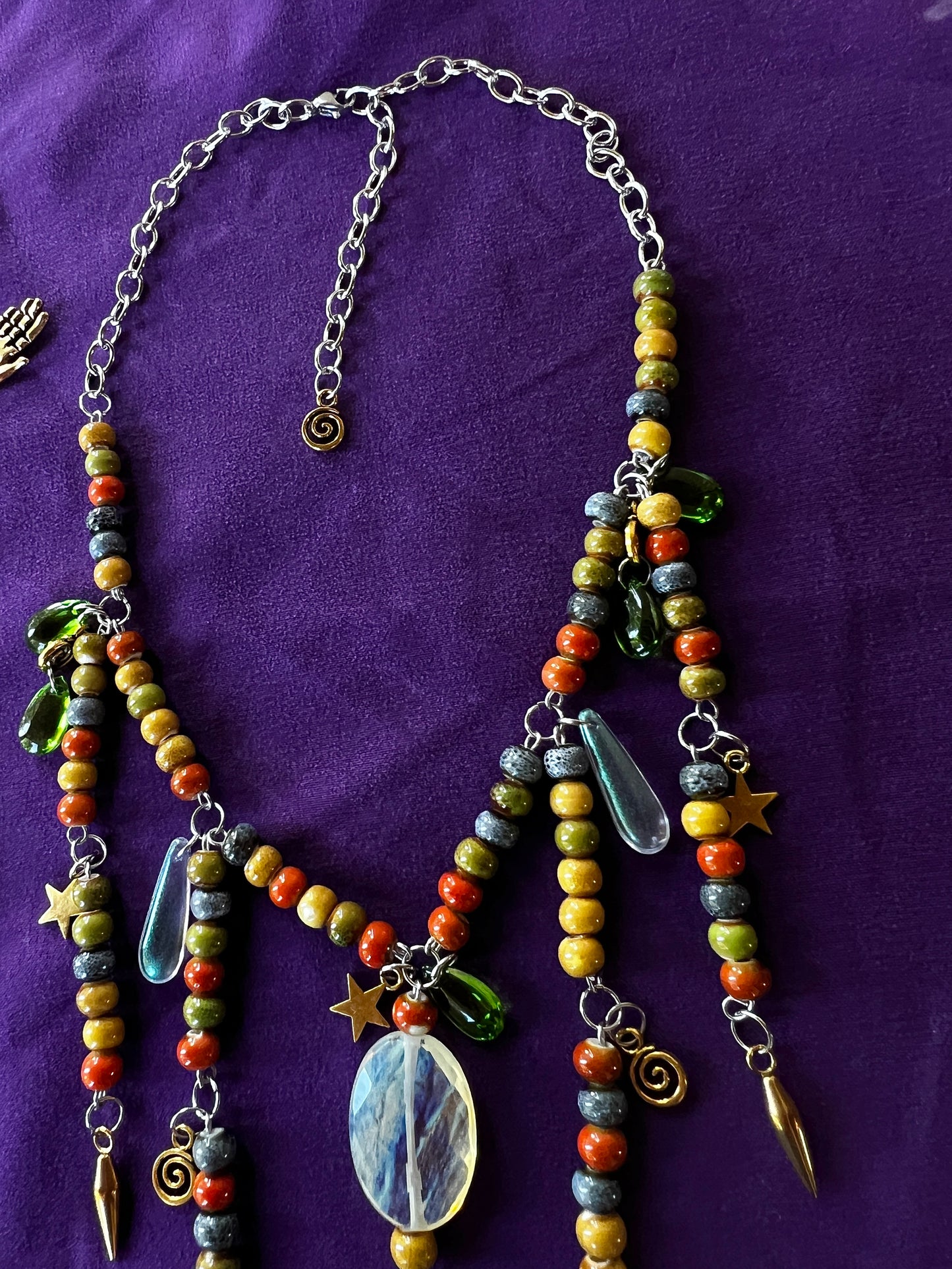 Burnt Sunrise - Sunglasses + Chain + Third Eye Chain Set
