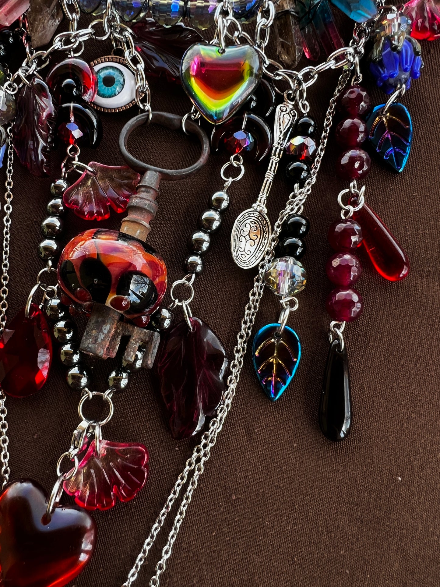 Solar Flare - Glass Spirit Armor w/ removable dainty chains