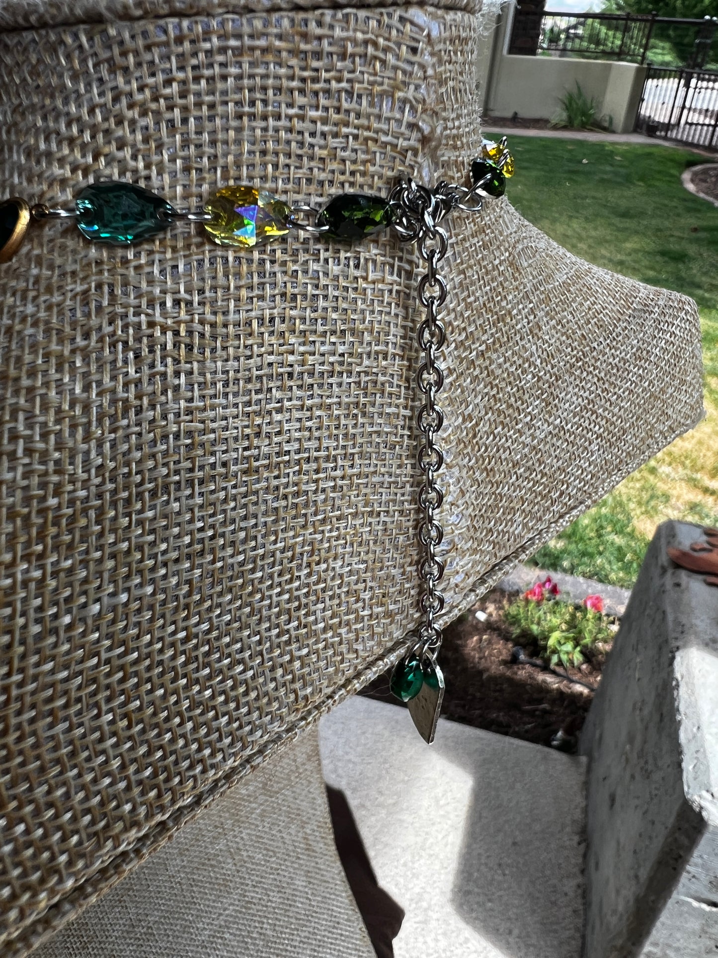 Mystic Moss - Crystal Choker + Stud Set