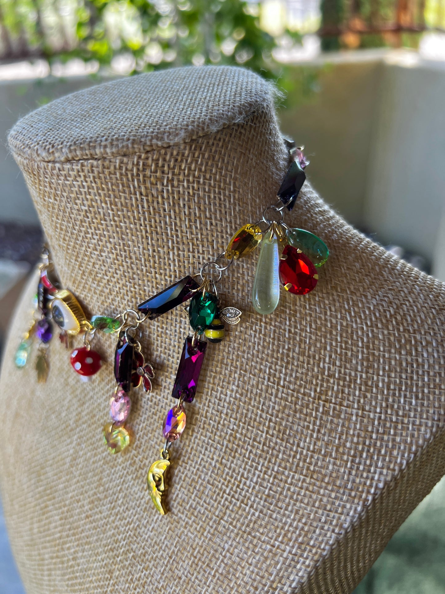 Under the Moon Beams - Glass Crystal Choker
