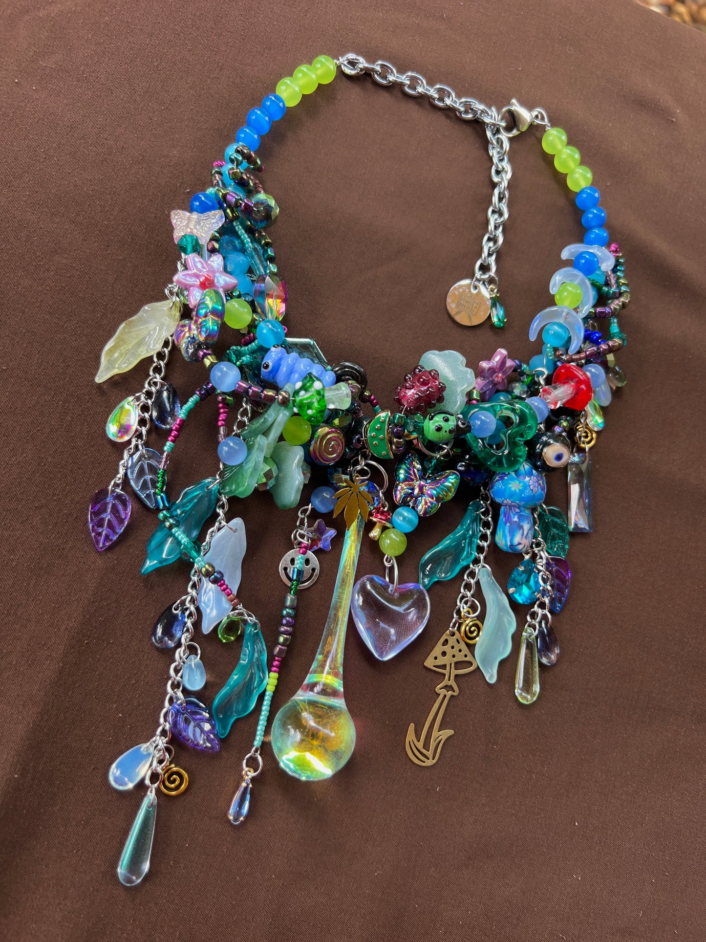 WHO Are You? 3 piece Set- Glass Spirit Armor + Crystal Choker + Earrings
