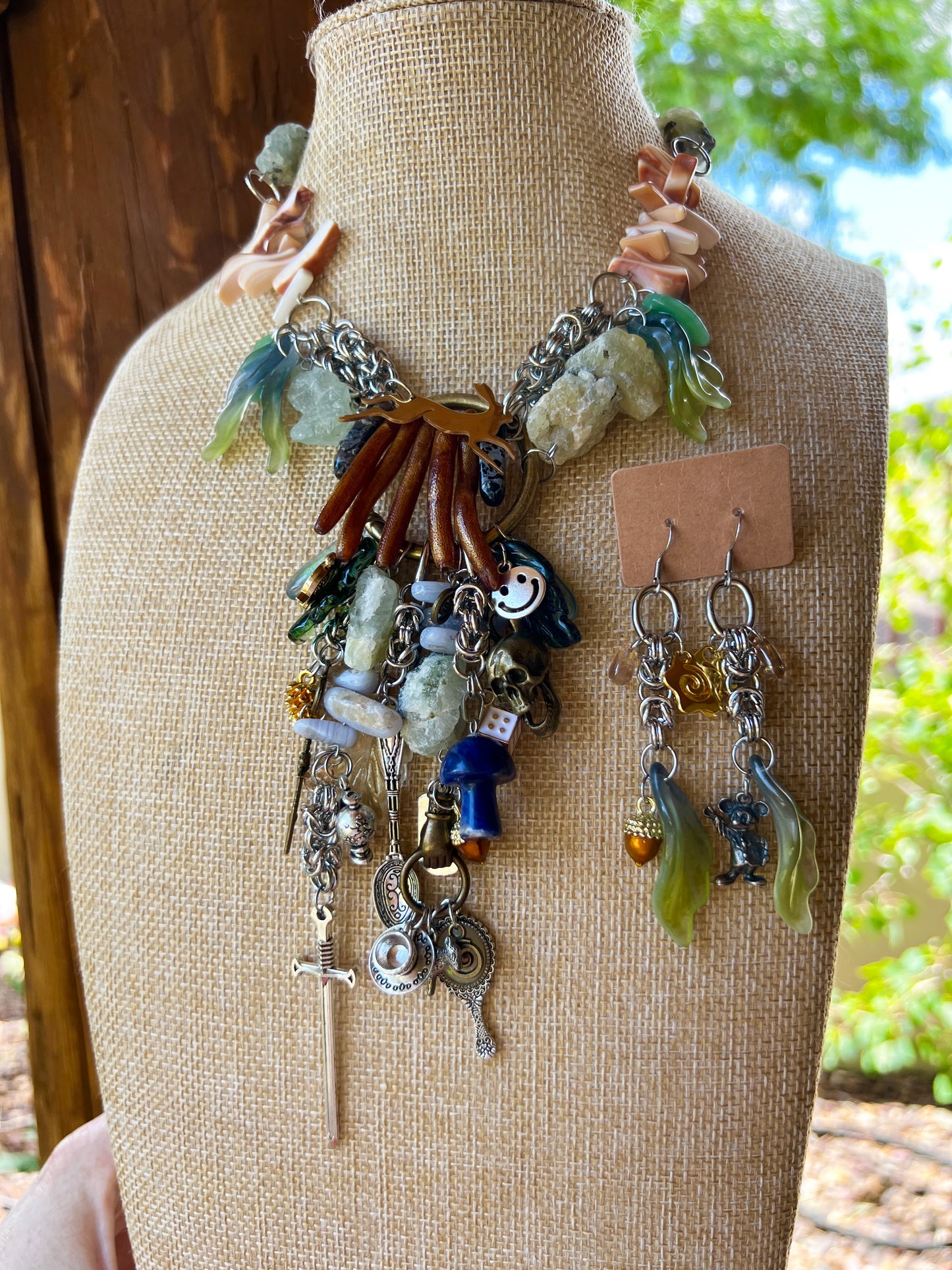 Down the Rabbit Hole - Fantasy Chain + Earrings
