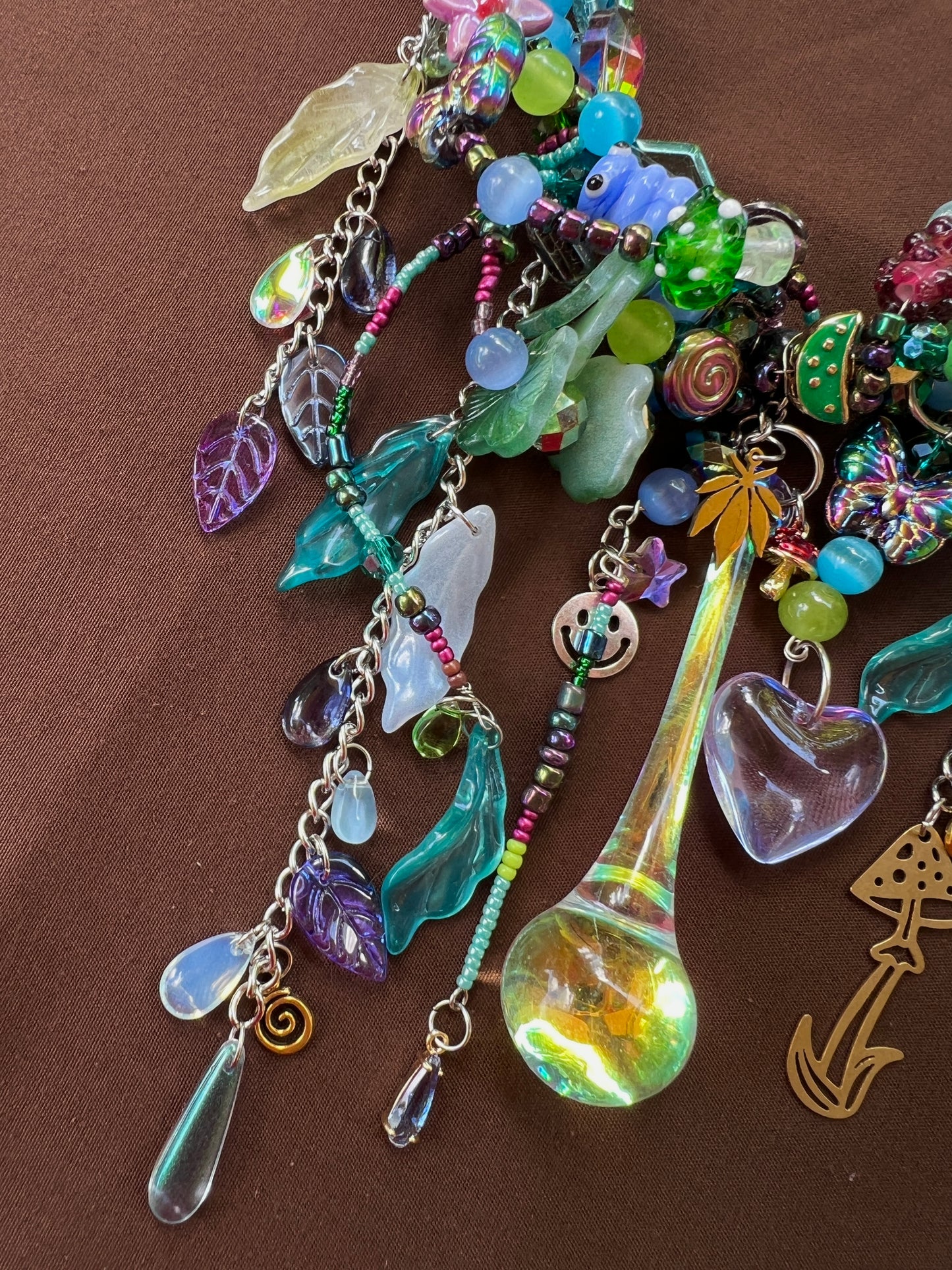 WHO Are You? 3 piece Set- Glass Spirit Armor + Crystal Choker + Earrings