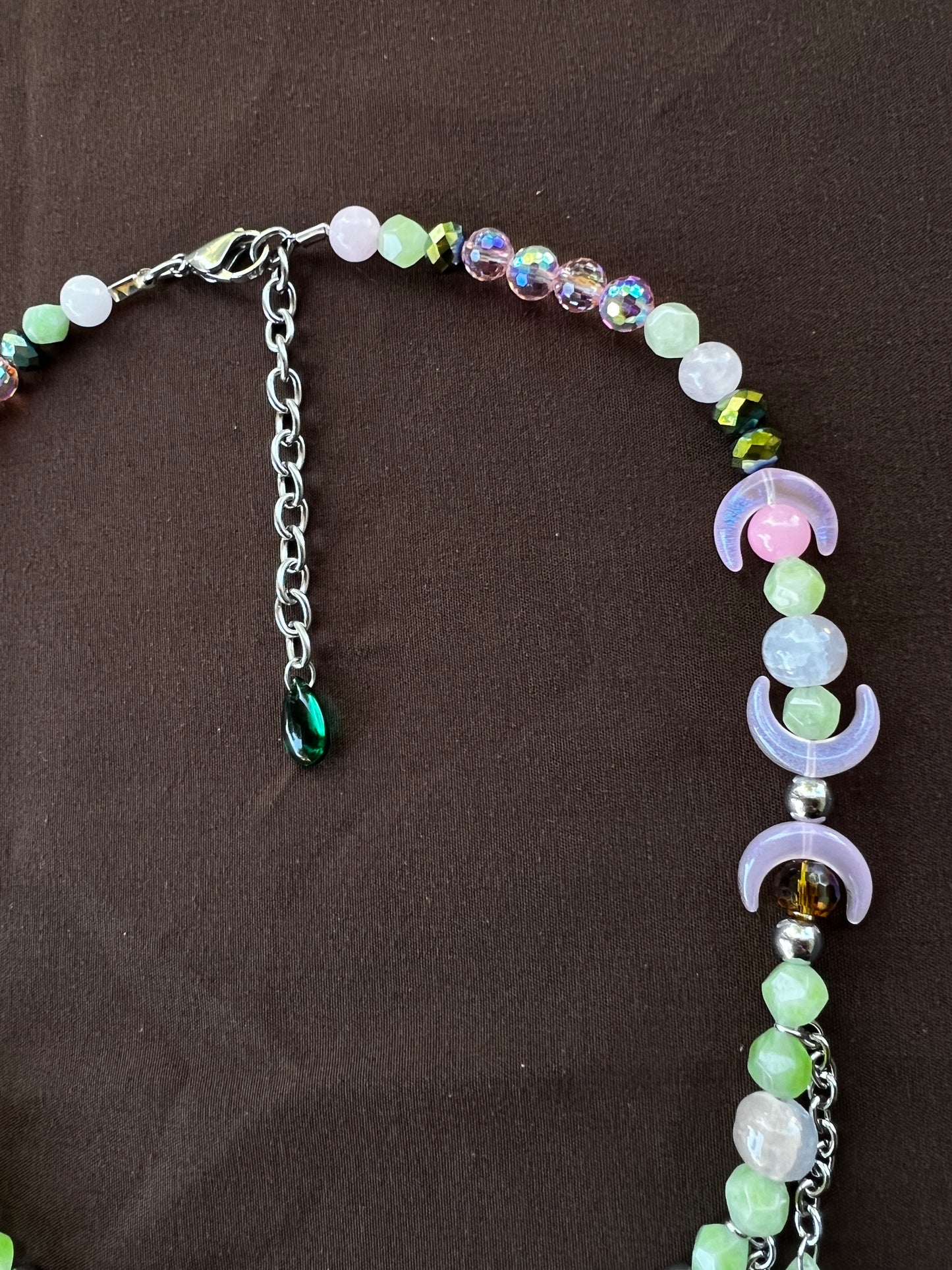 New Moon - Glass Stack Necklace