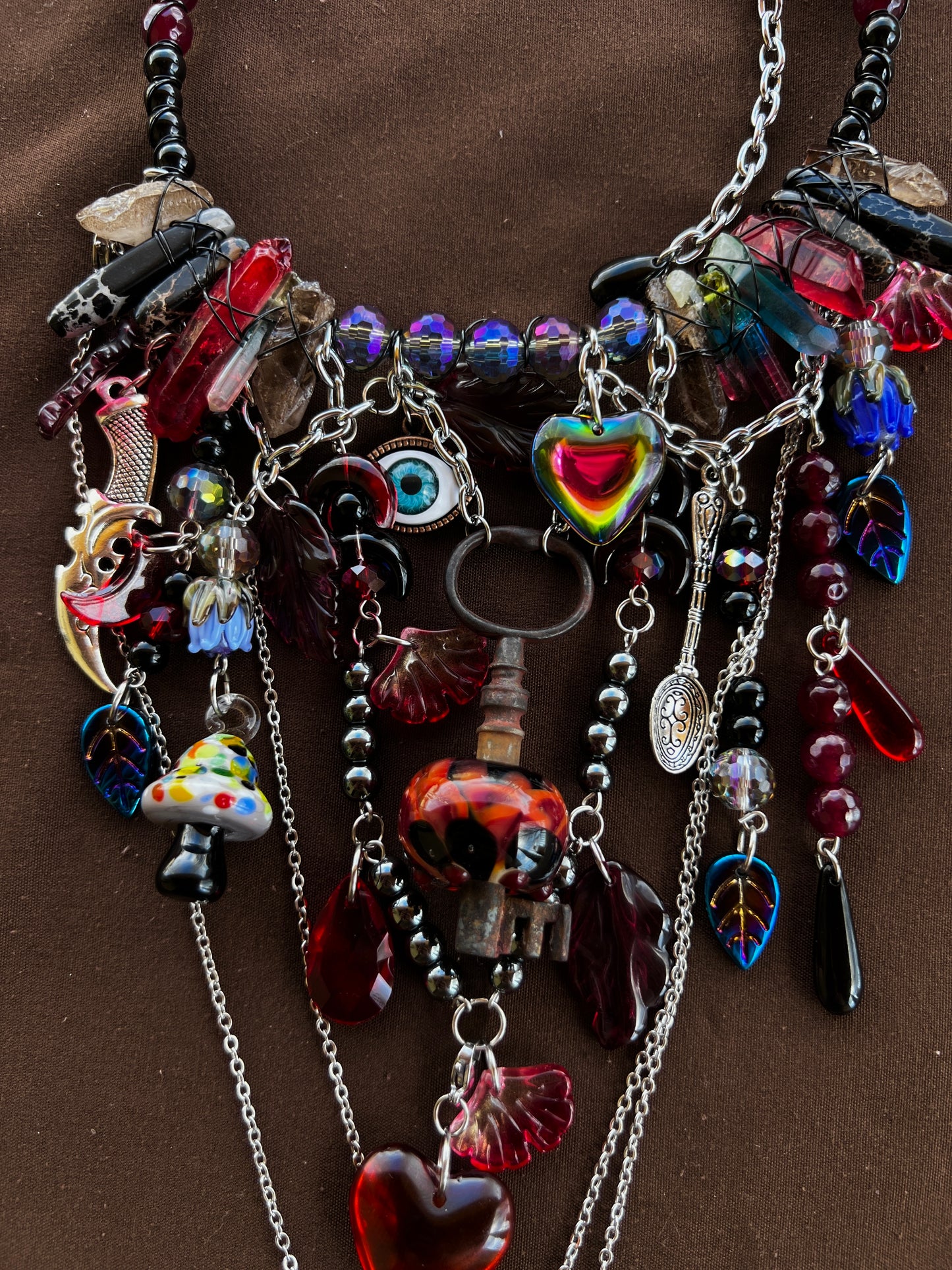 Solar Flare - Glass Spirit Armor w/ removable dainty chains
