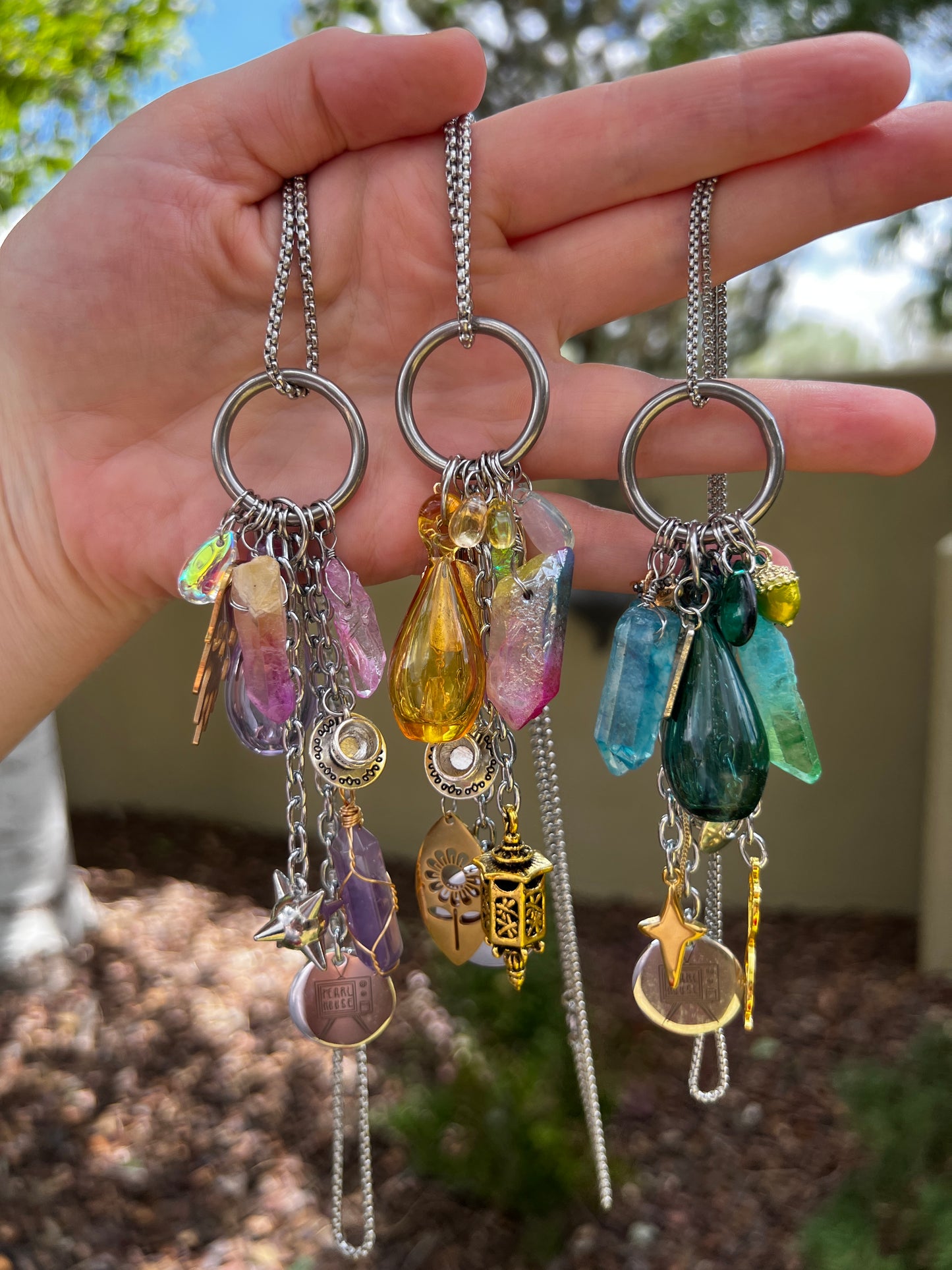 Drink Me Potion Bottle > three colors < - Trinket Chain