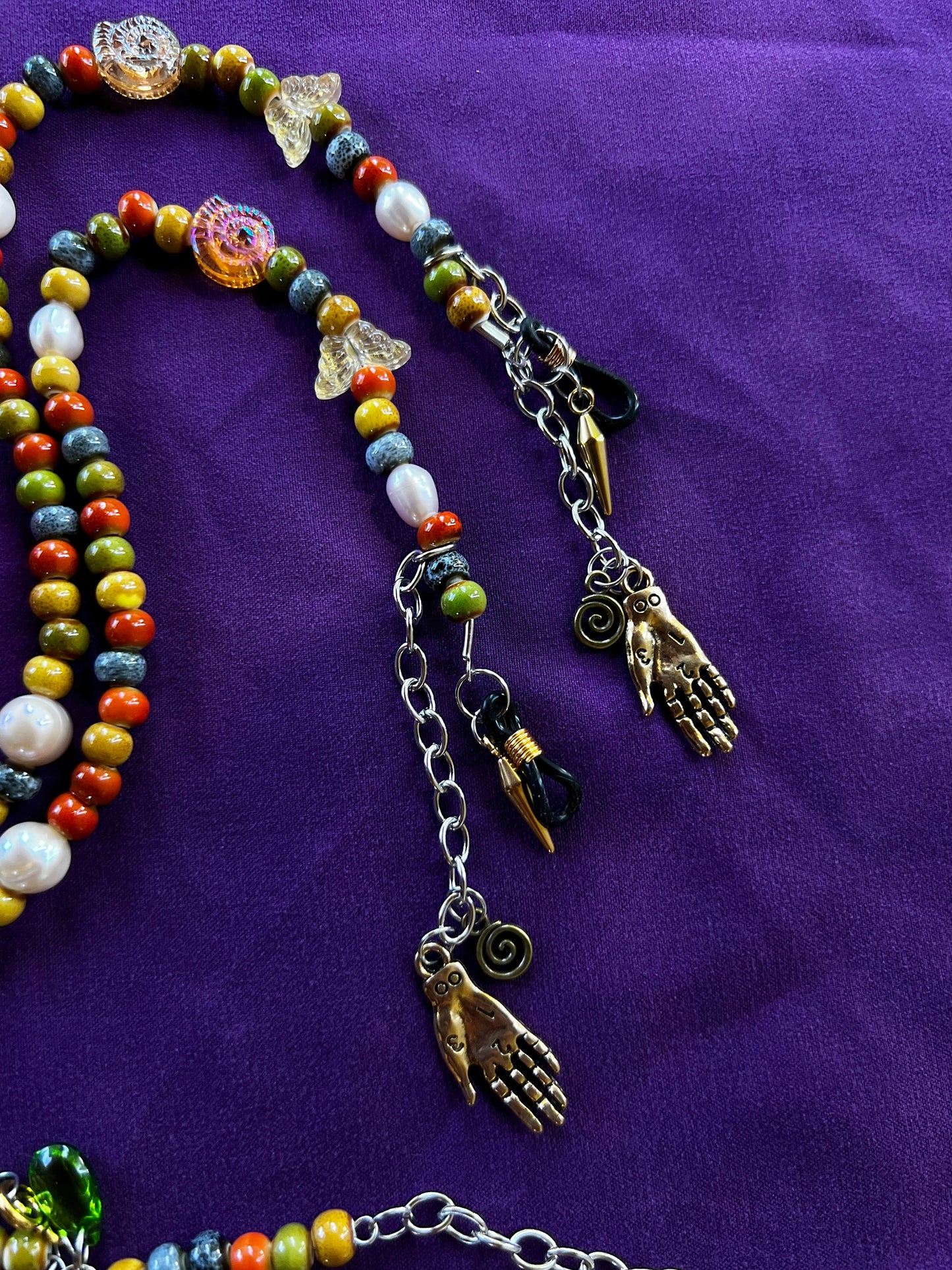 Burnt Sunrise - Sunglasses + Chain + Third Eye Chain Set