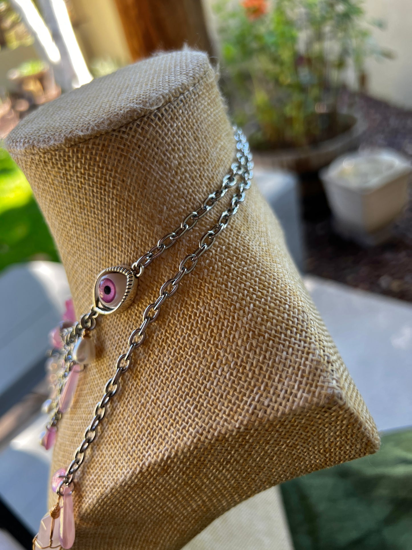 Felt Tip Heart - Face Chain or Wrap Necklace