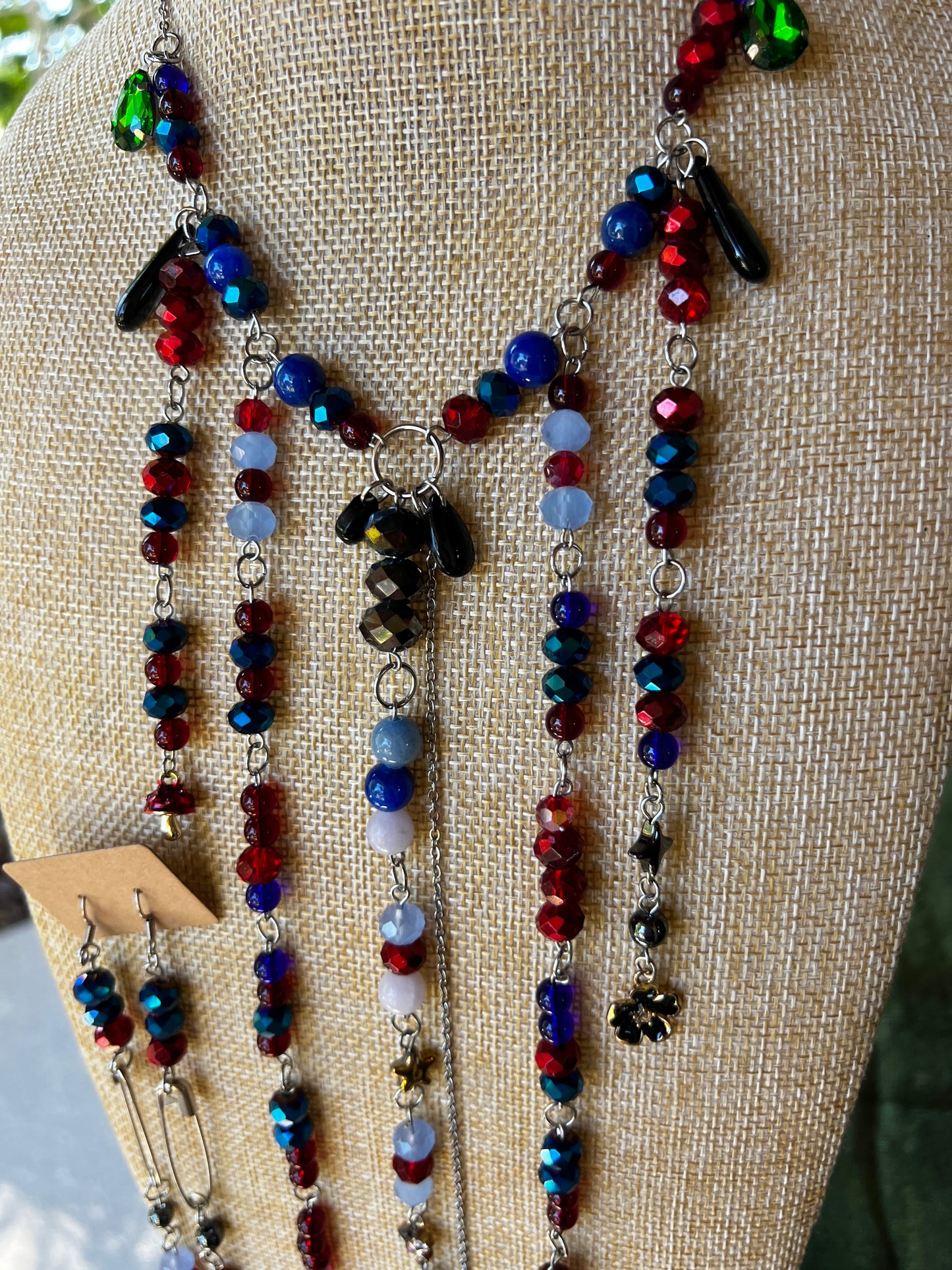 Cosmic Drift - Cosmic Drip Chain + XL Earrings