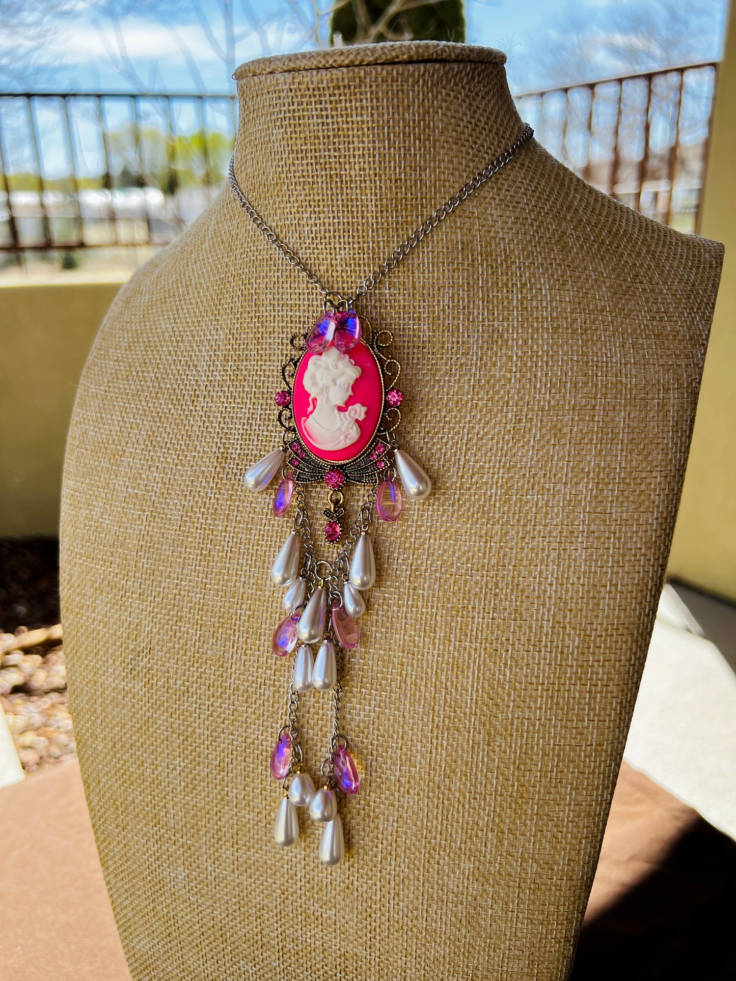 Pink Lady - Timewarp Waterfall Choker