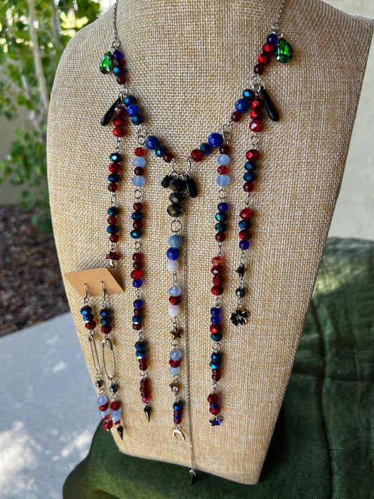 Cosmic Drift - Cosmic Drip Chain + XL Earrings