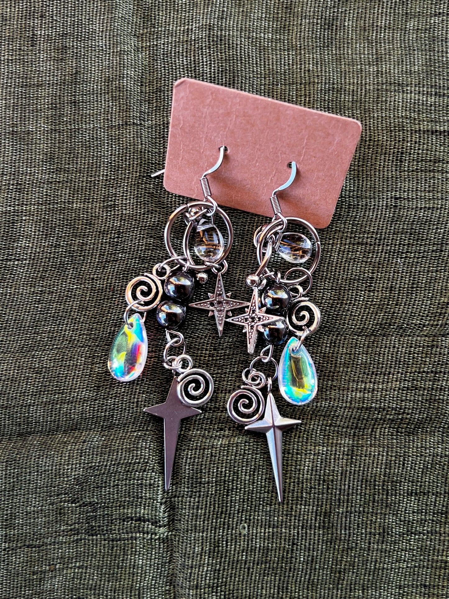 Aurora Borealis - Mini Trinket Dangles
