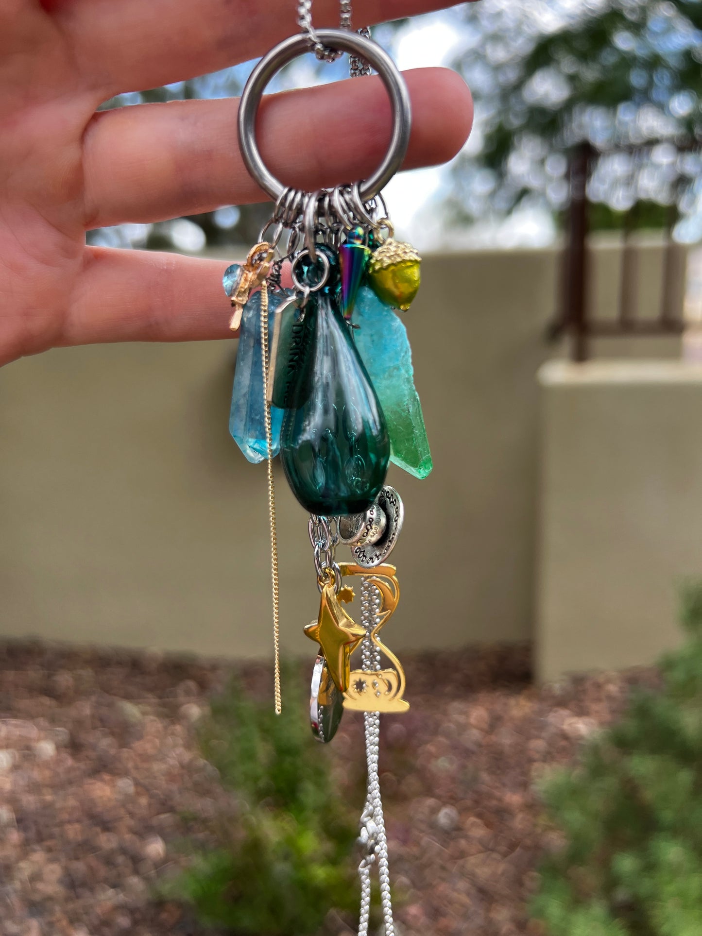 Drink Me Potion Bottle > three colors < - Trinket Chain