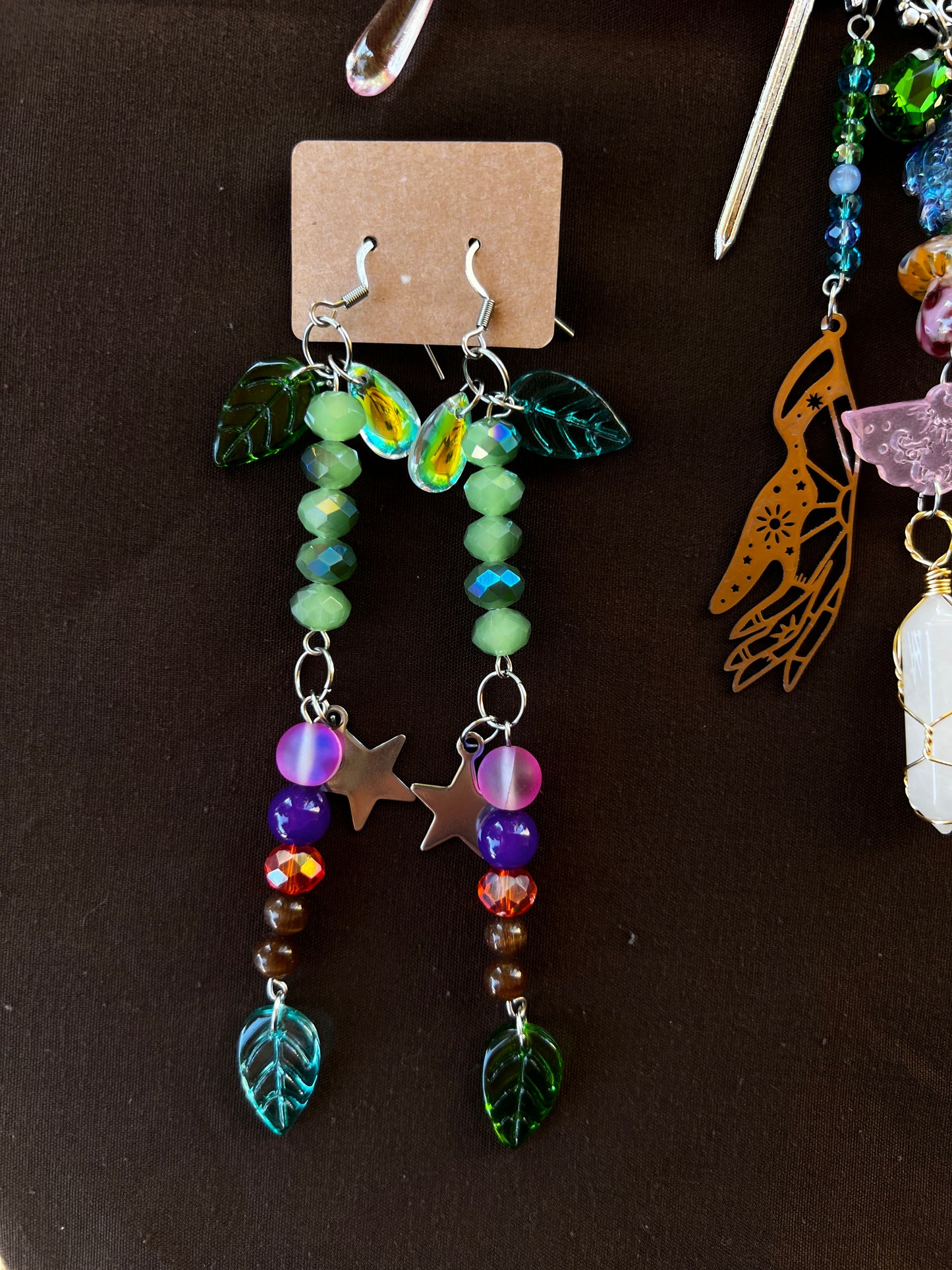 Midnight Blossom - Fantasy Chain + Earrings
