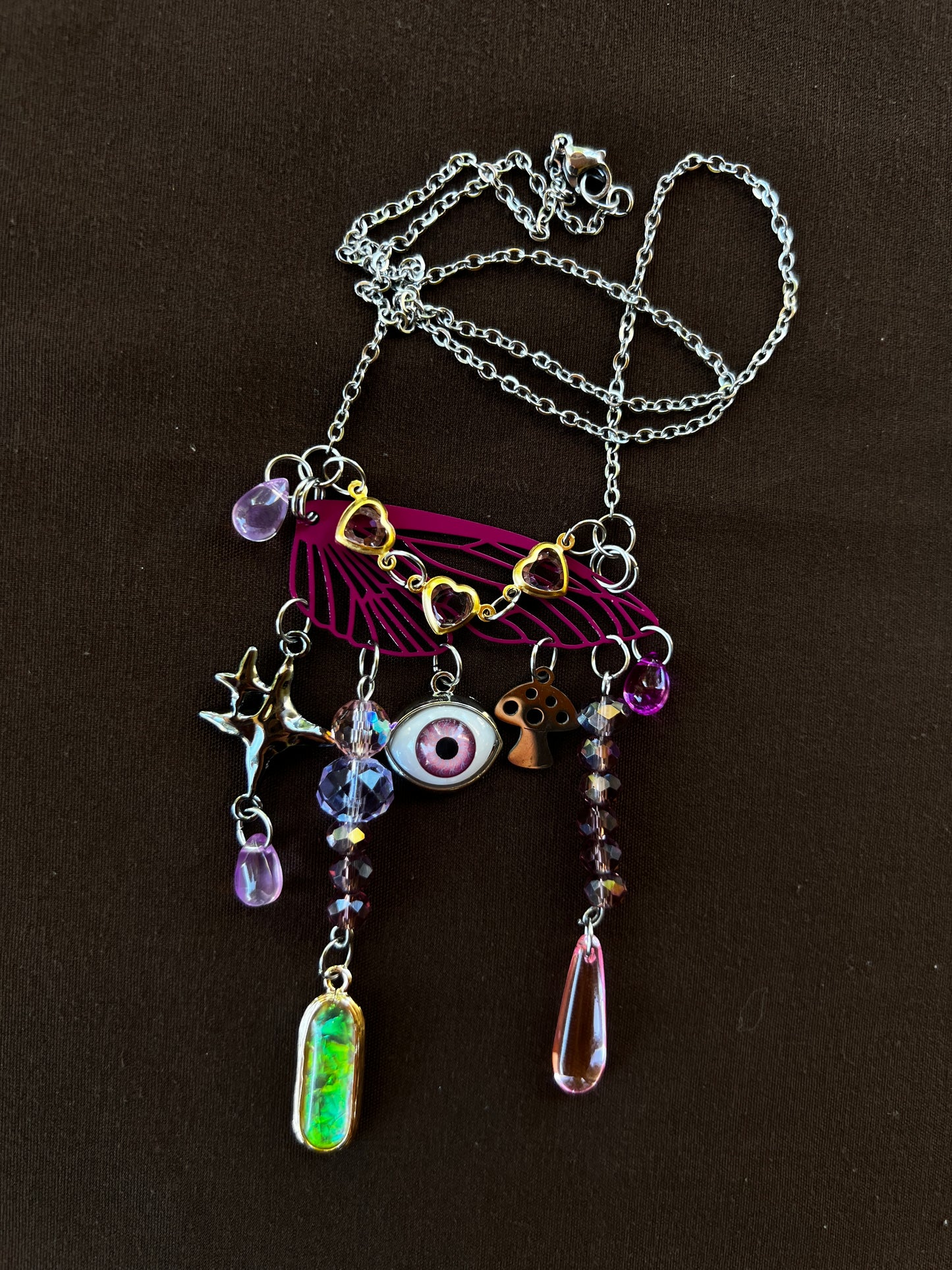Butterfly Baby > three colors < - Trinket Chain
