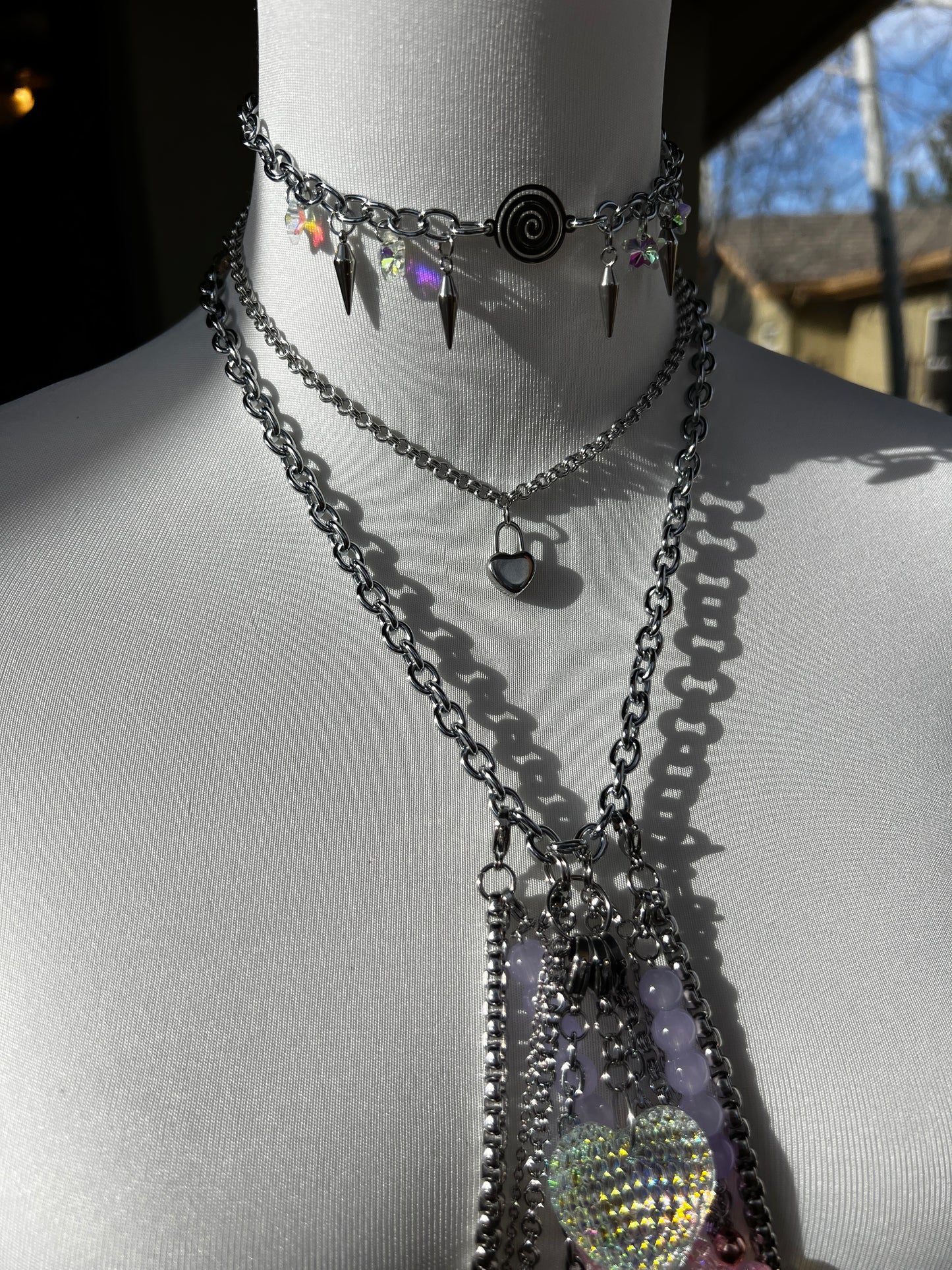 Elixir Body Armor - Chain & Beaded Harness + Stack Chokers