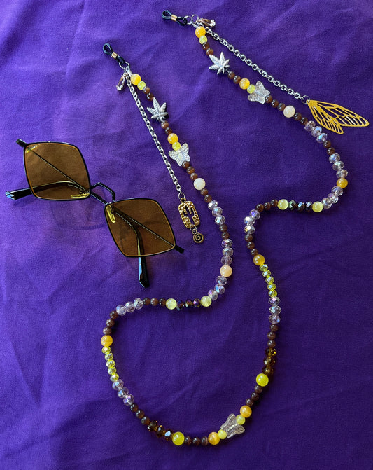 Sun Bath - Sunglasses + Chain Set