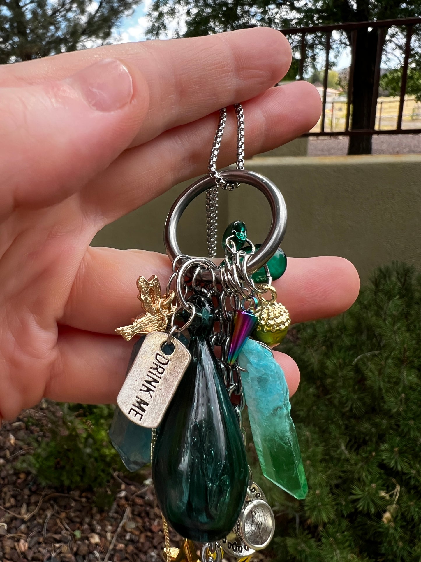 Drink Me Potion Bottle > three colors < - Trinket Chain