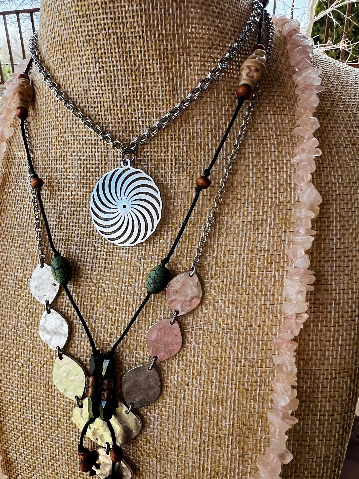 Rose Quartz Love Spell - 4 Piece Reclaimed Stack Set