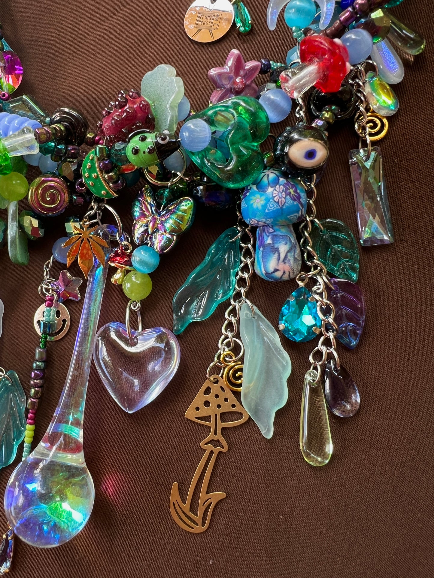 WHO Are You? 3 piece Set- Glass Spirit Armor + Crystal Choker + Earrings