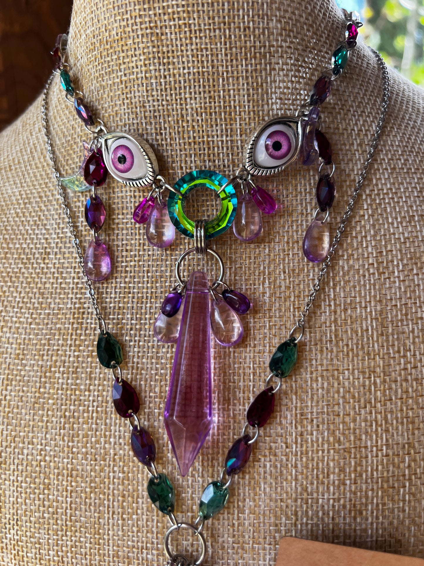 We’re All Mad Here 3 Piece Set - Crystal Choker + Cosmic Drip Chain + Earrings