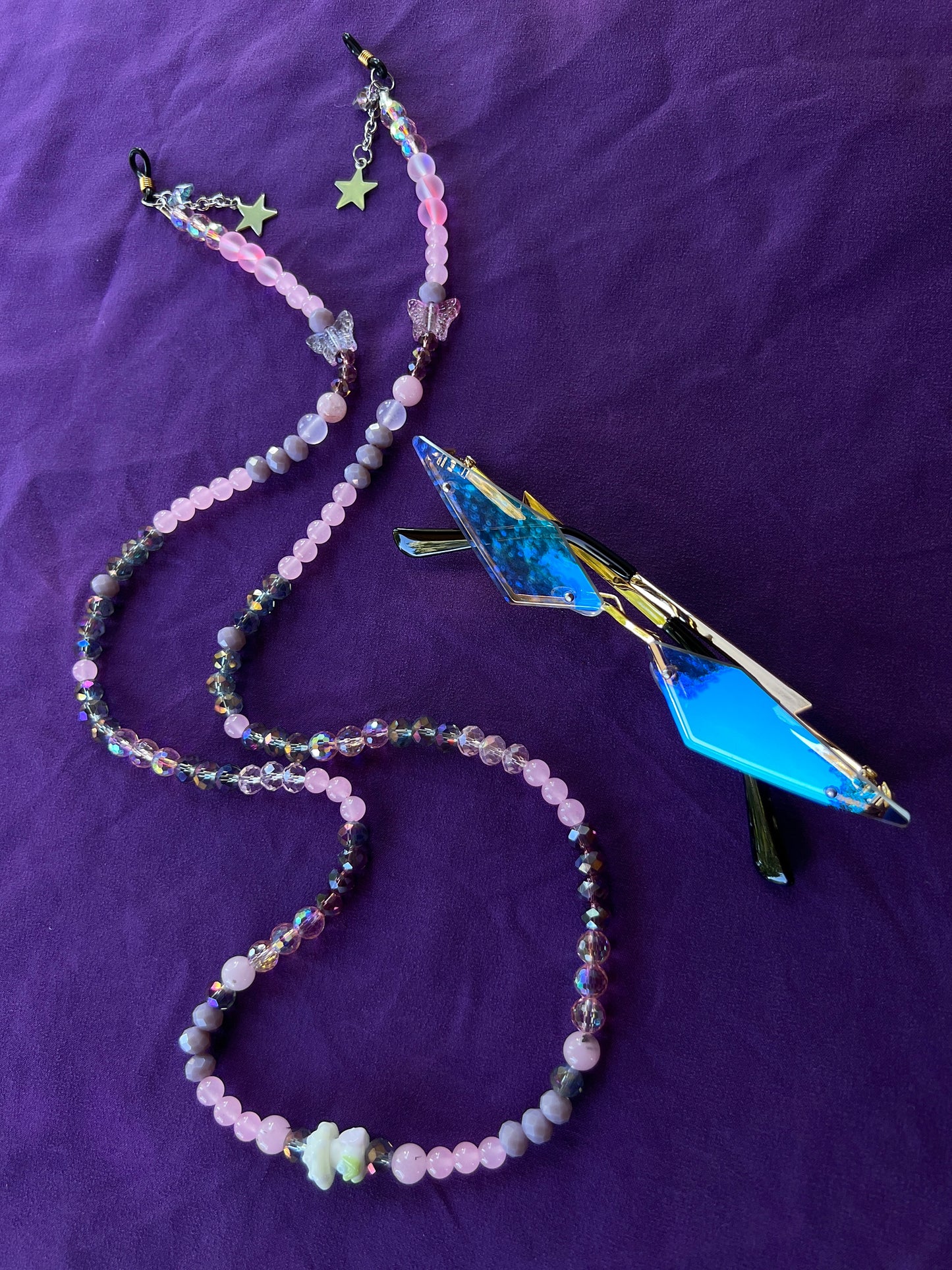 Iridescent Soul - Sunglasses + Chain Set
