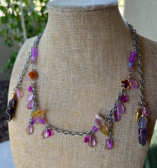 Sunrise - Face Chain or Wrap Necklace