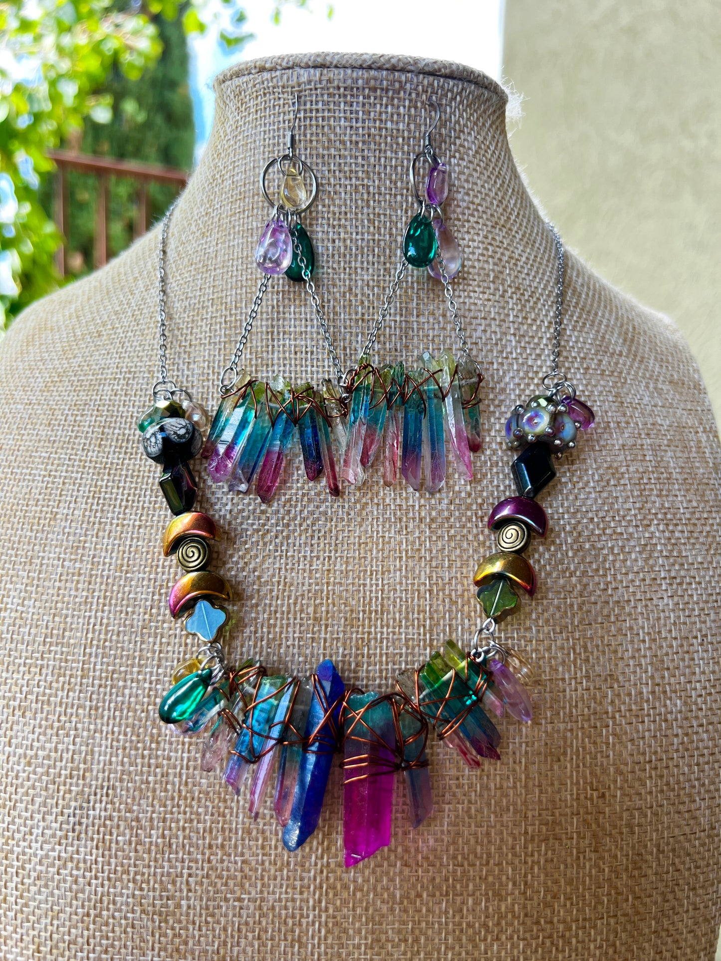 Cheshire - Fantasy Chain + Earrings