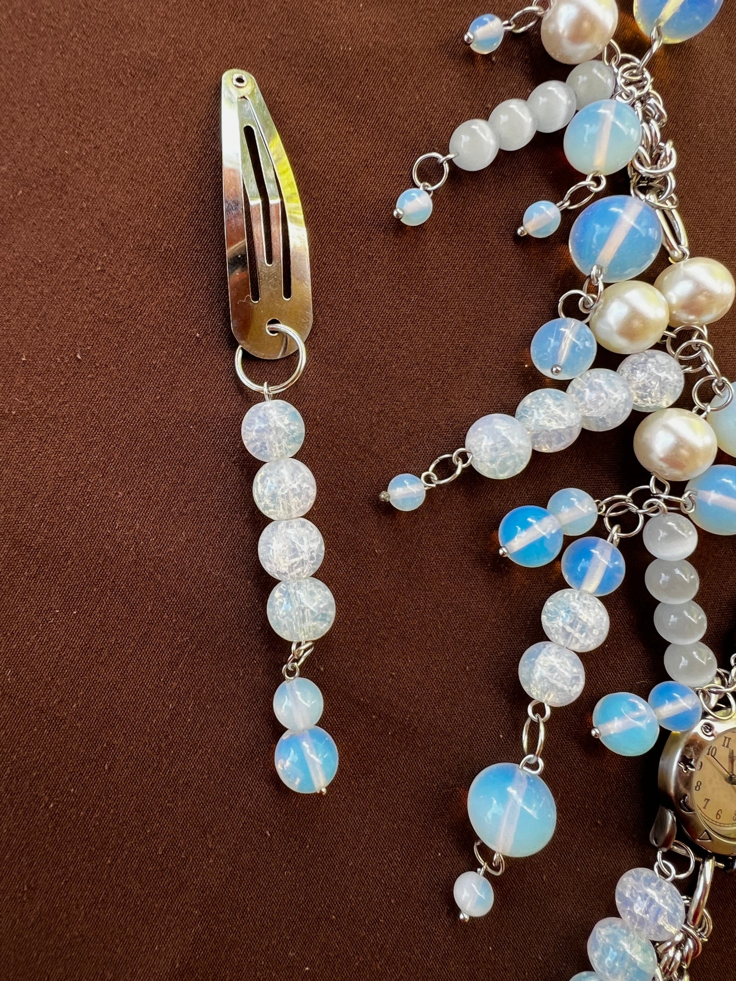 No Time to Say Hello Goodbye 3 Piece Set - Fantasy Chain + Hair Clip+ Earrings