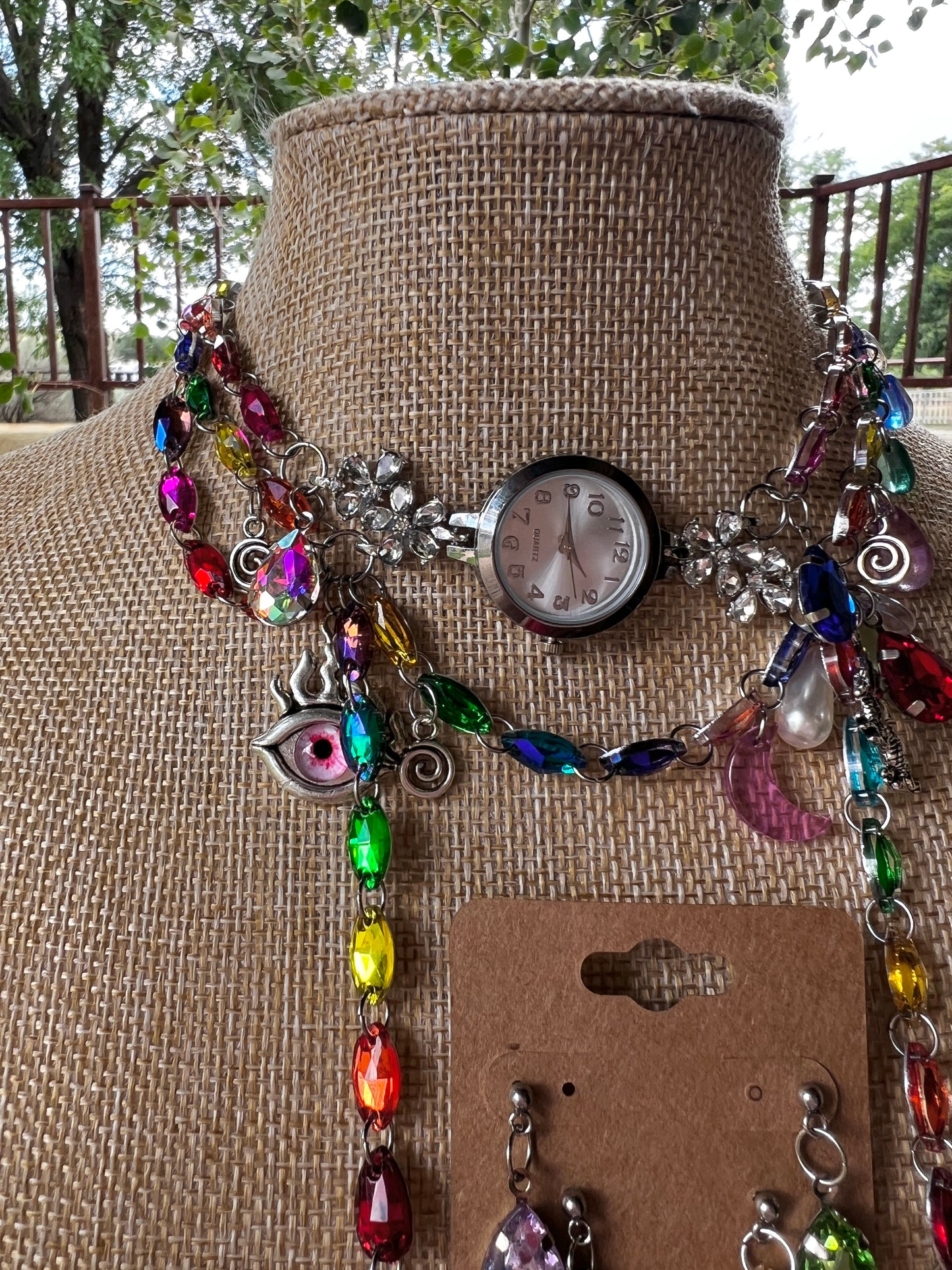 Tomfoolery - Crystal Choker + Stud Set
