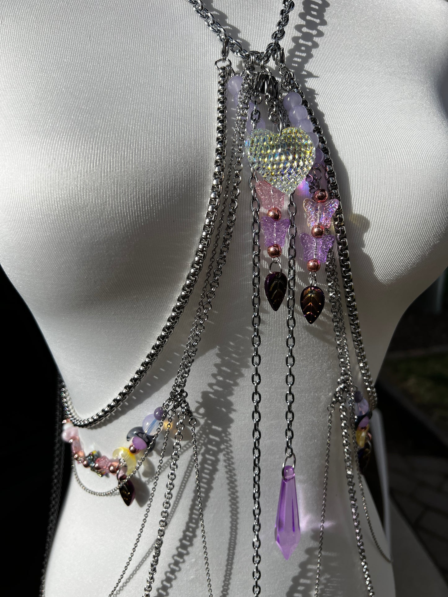 Elixir Body Armor - Chain & Beaded Harness + Stack Chokers