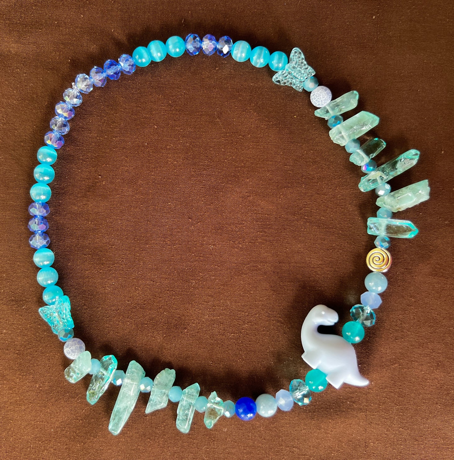 Blue Raspberry - Stretch Necklace