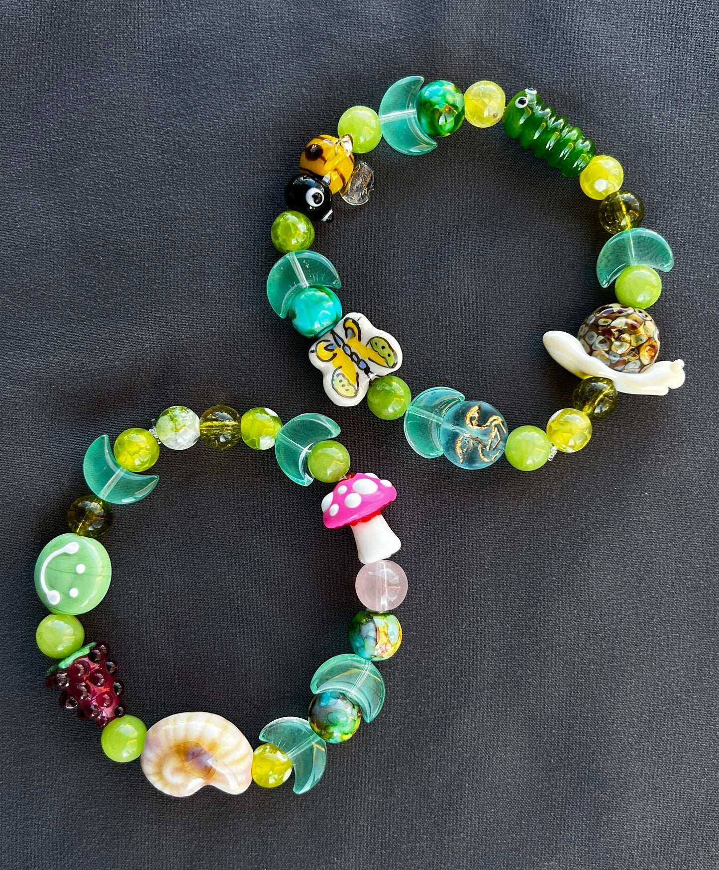 Garden Critters - Stretch Stack Bracelets